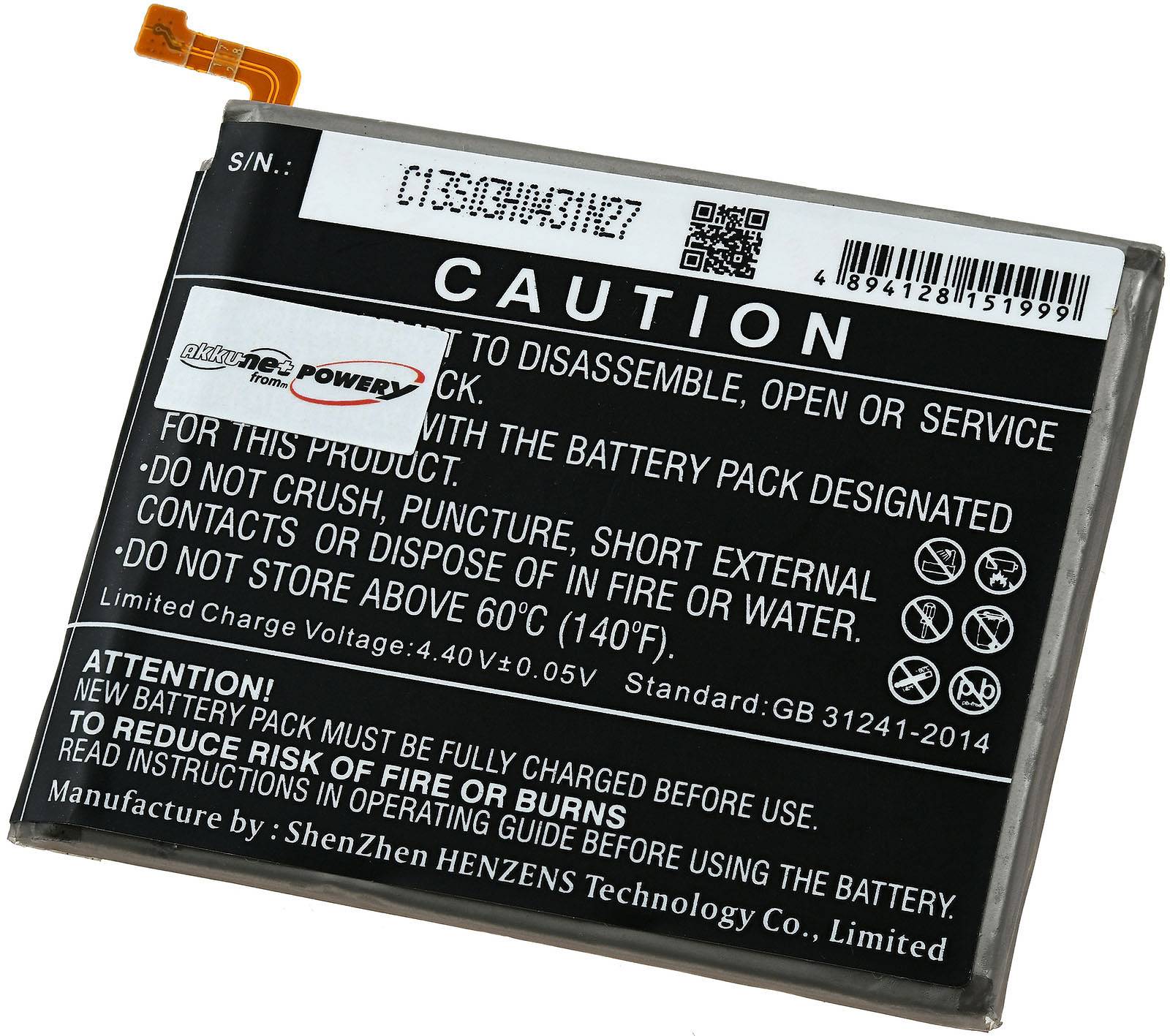 Powery Akku für Smartphone, Handy Samsung SM-G981J, 3,85V, Li-Polymer