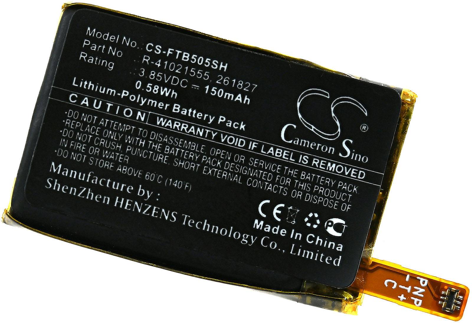 Powery Akku kompatibel mit Fitbit Typ R-41021555, 3,85V, Li-Polymer