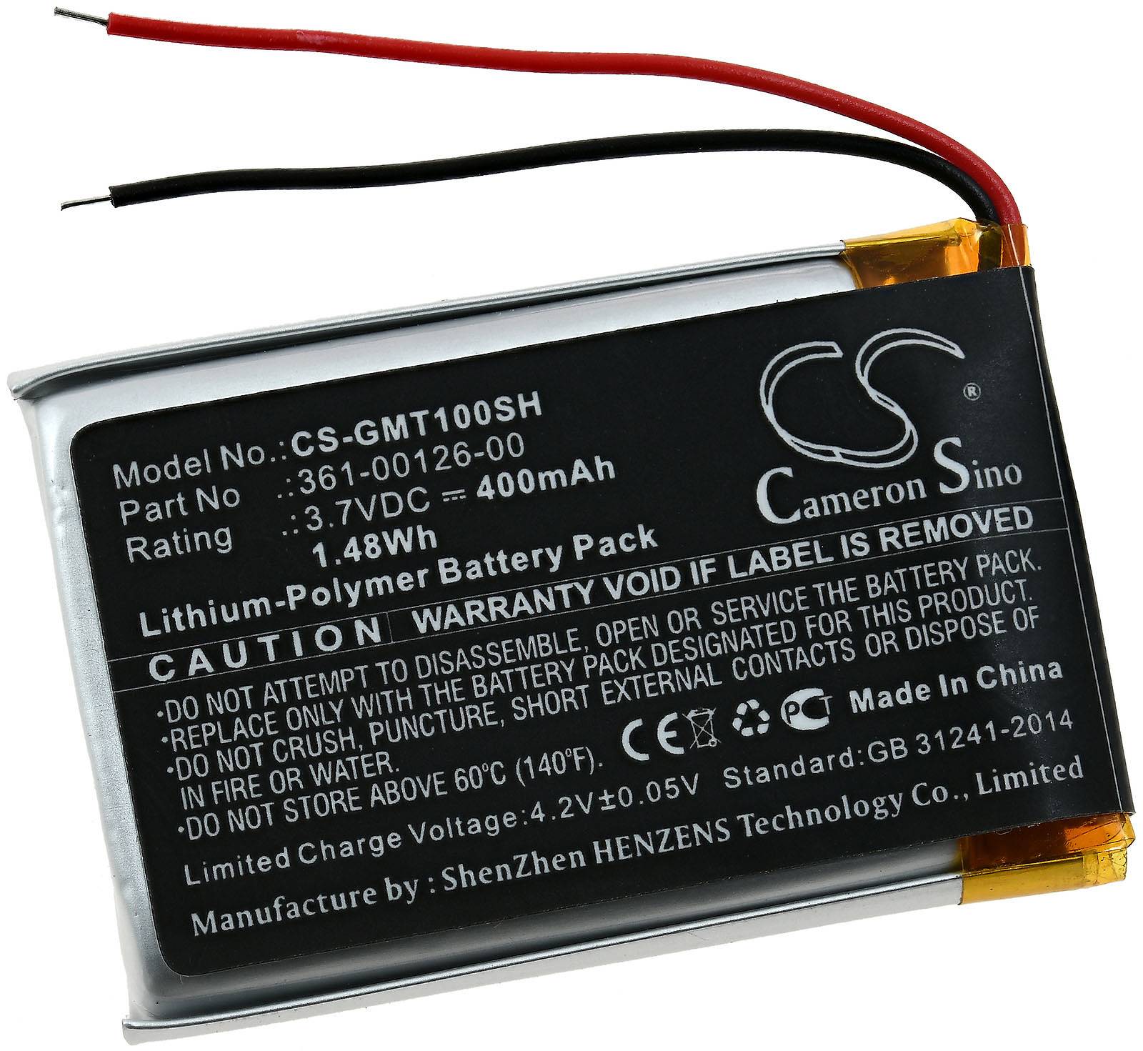 Powery Akku für kompatibel mit Garmin Typ 010-02357-00, 3,7V, Li-Polymer