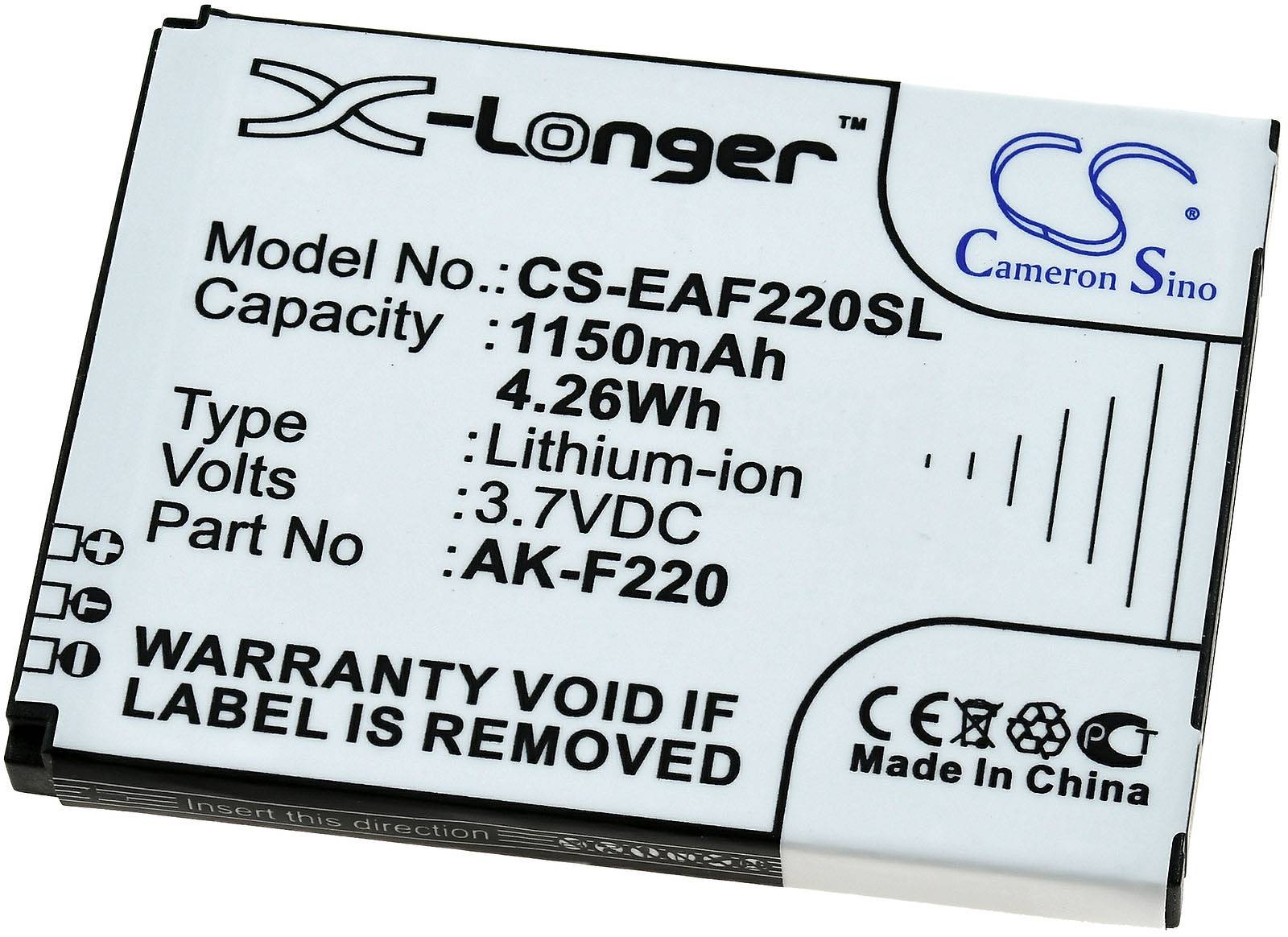 Powery Akku kompatibel mit Tiptel Typ SD474050A, 3,7V, Li-Ion