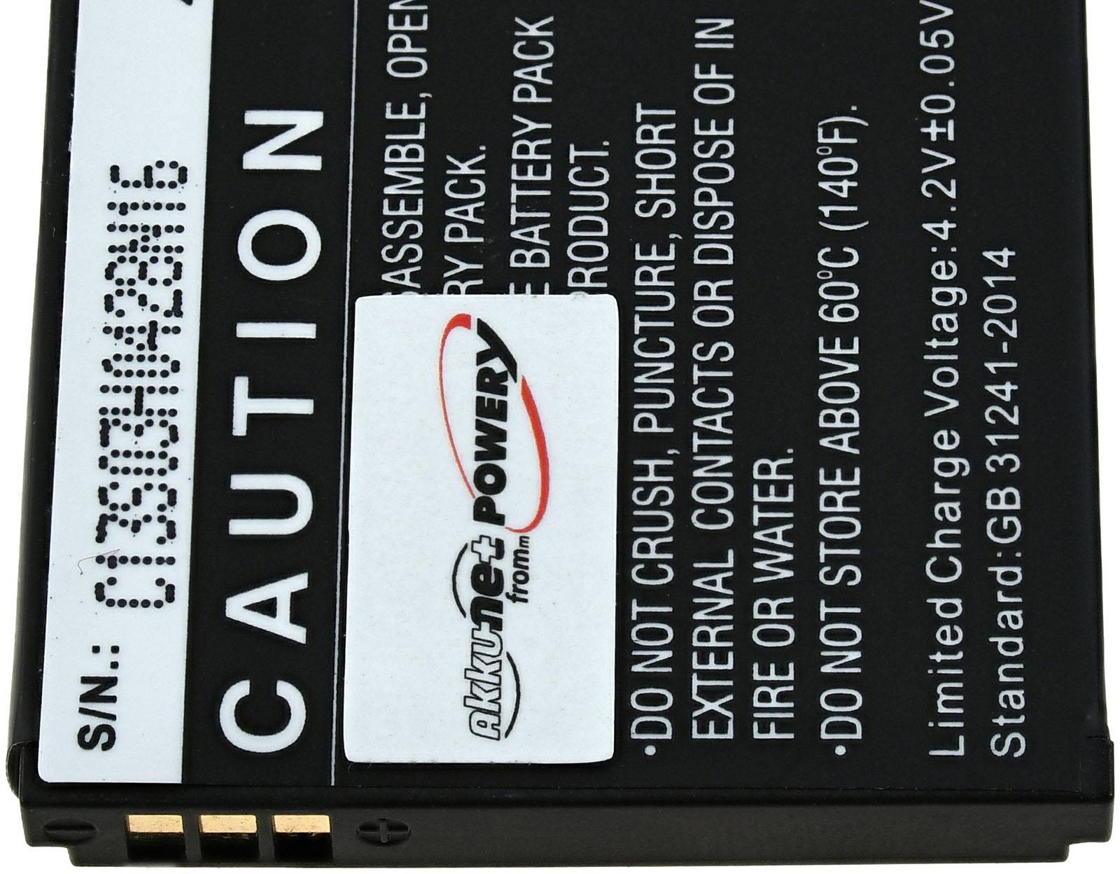 Powery Akku für Handy Tiptel Ergophone 6060, 3,7V, Li-Ion