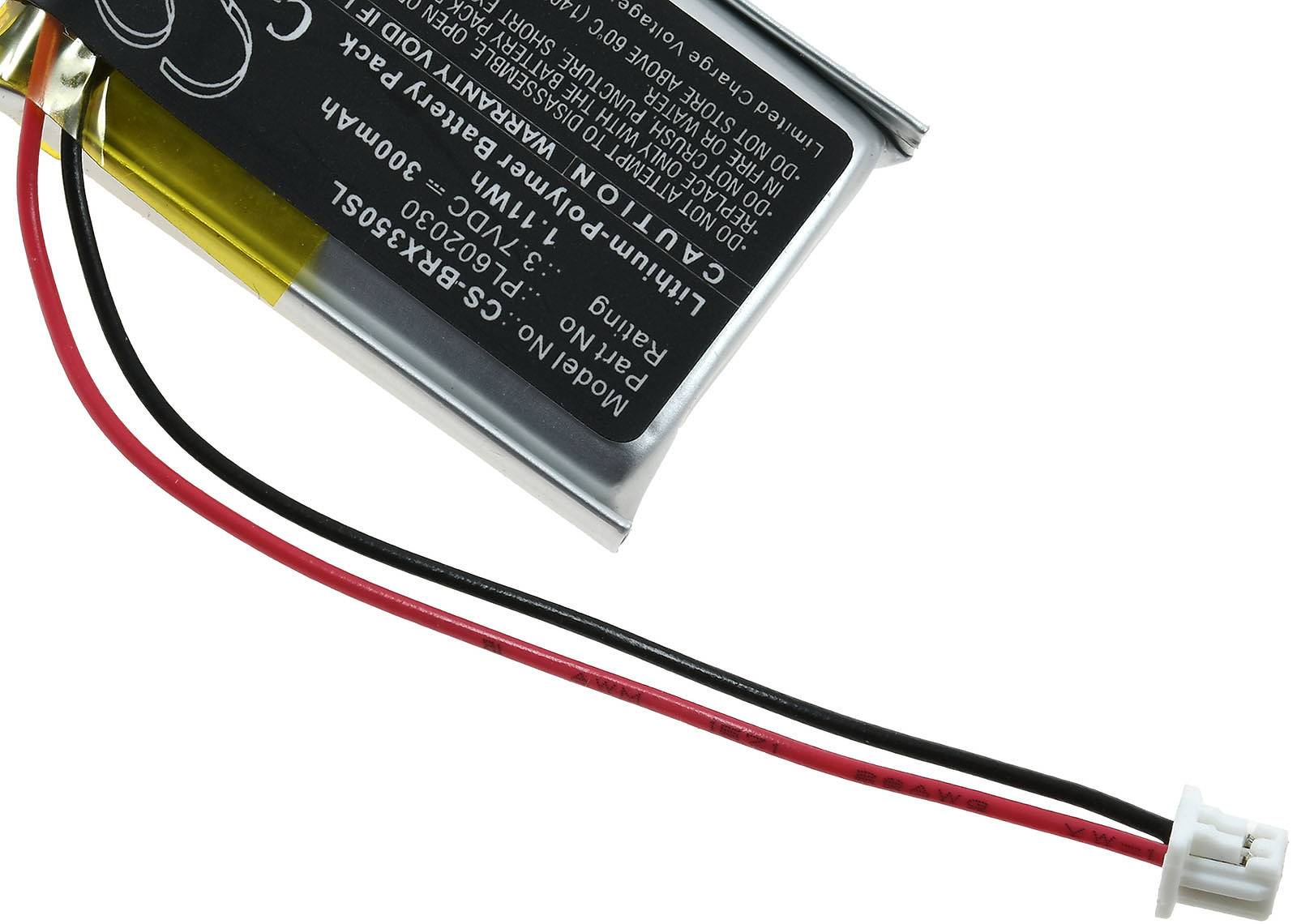 Powery Akku für Kopfhörer, Headset BlueParrot B450-XT, 3,7V, Li-Polymer