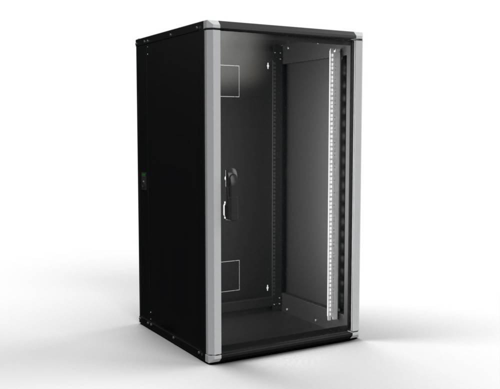 Enoc Wandschrank 21HE 3tlg. sw Wr2 21-66-S