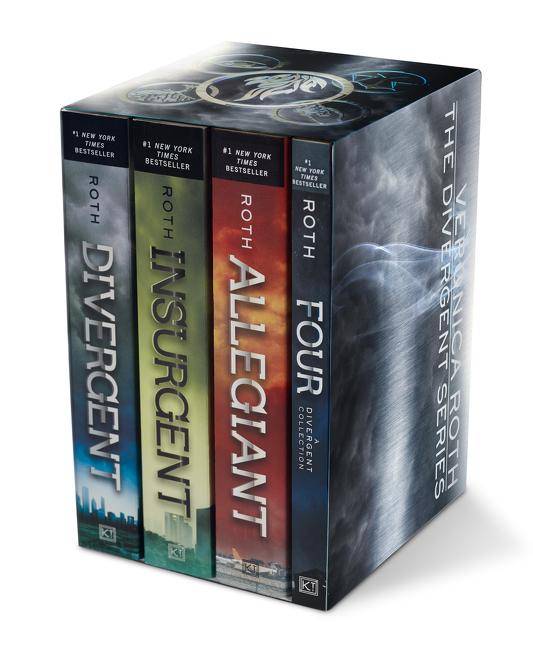 Divergent Series Ultimate Paperback Box Set, 4 Volumes Divergent, Insurgent, Allegiant, Four