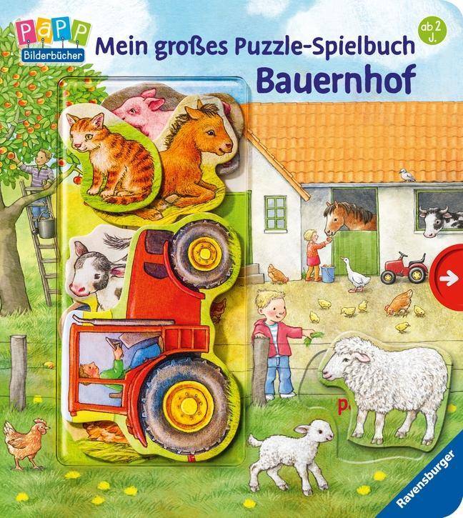 Mein großes Puzzle-Spielbuch Bauernhof Mit 10 großen Puzzleteilen