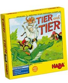 HABA 4478 - Tier auf Tier, Stapelspiel Dieses Spiel fördert: dreidimensionales Denken, Feinmotorik, Auge-Hand-Koordination. Ausgezeichnet mit dem