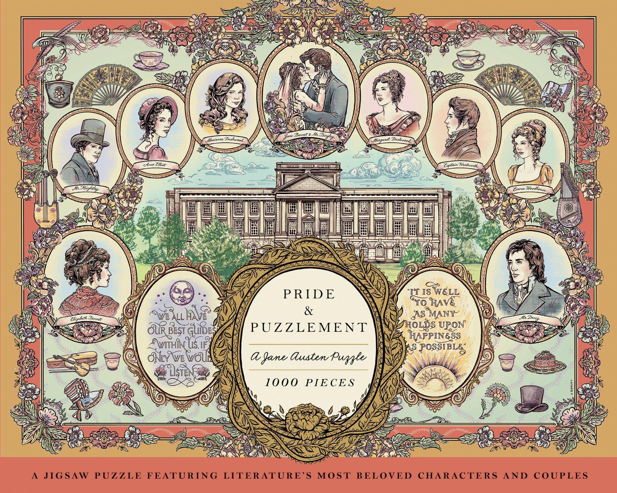Pride and Puzzlement: A Jane Austen Puzzle A 1000-Piece Jigsaw Puzzle Featuring Literature's Most Beloved Characters and Couples: Jigsaw Puzzles for