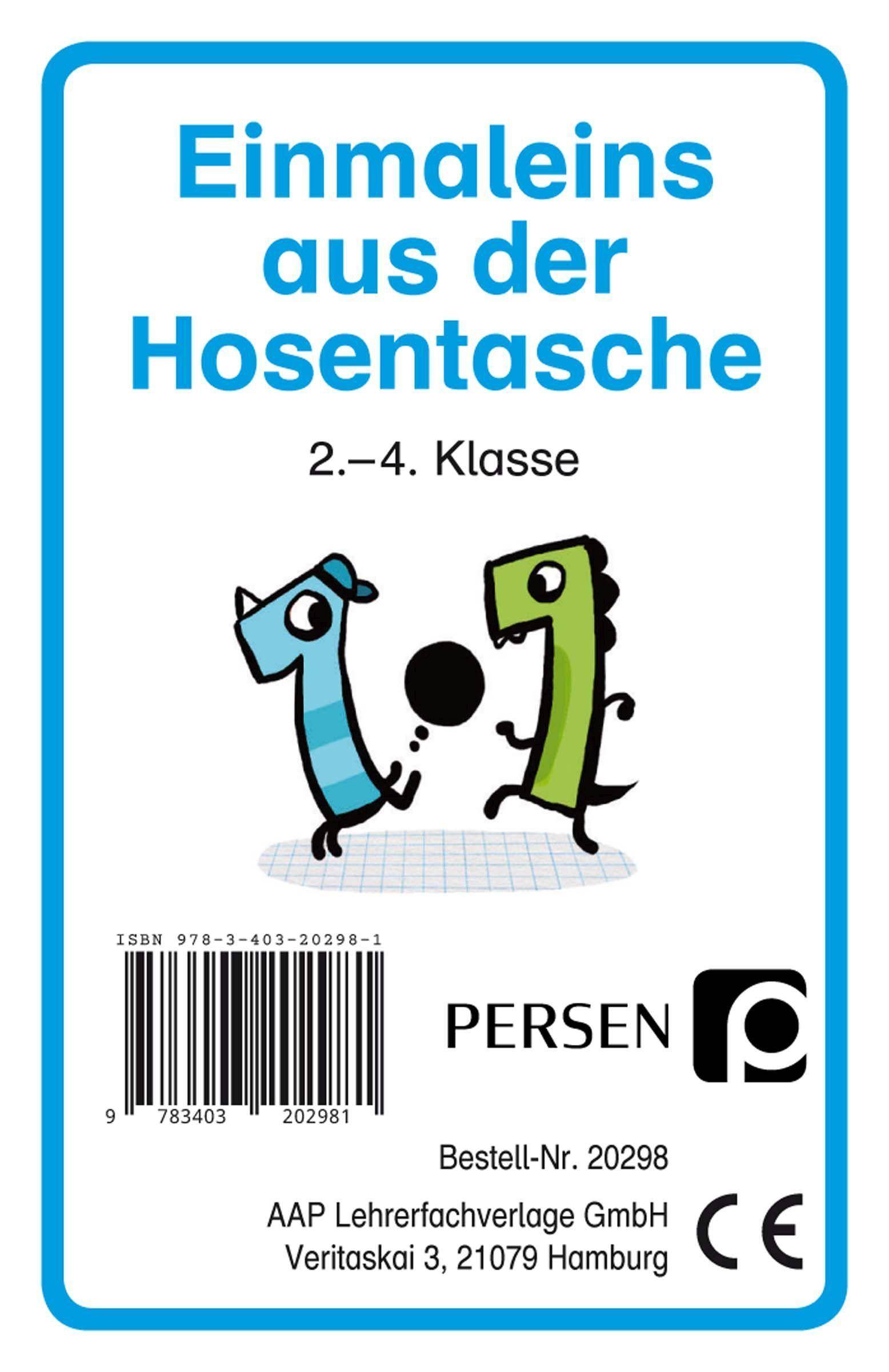 Einmaleins aus der Hosentasche 2. bis 4. Klasse
