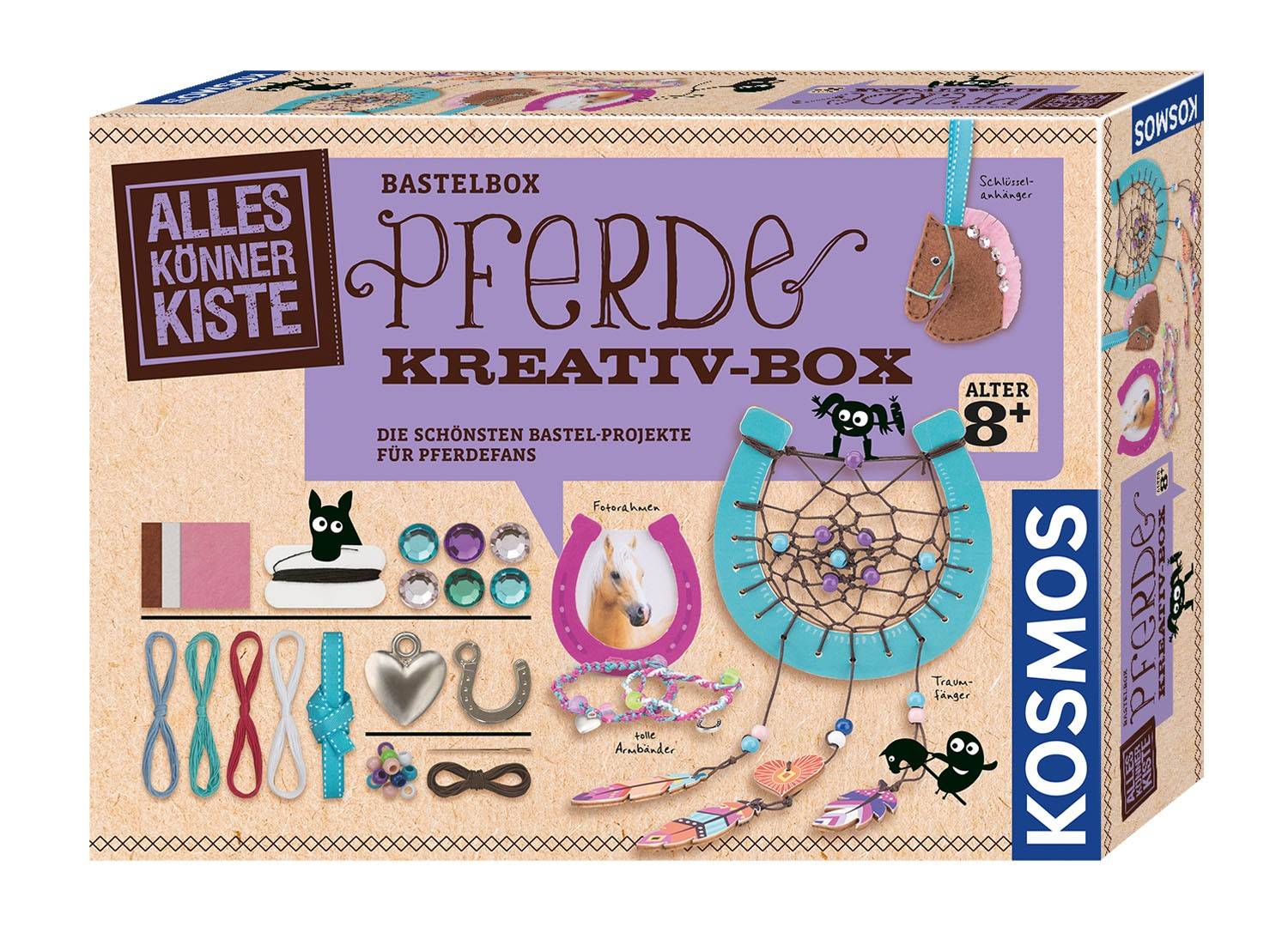 KOSMOS 604363 - Alles Könner Kiste, Pferde Kreativ Box, Bastel Set Bastel-Set