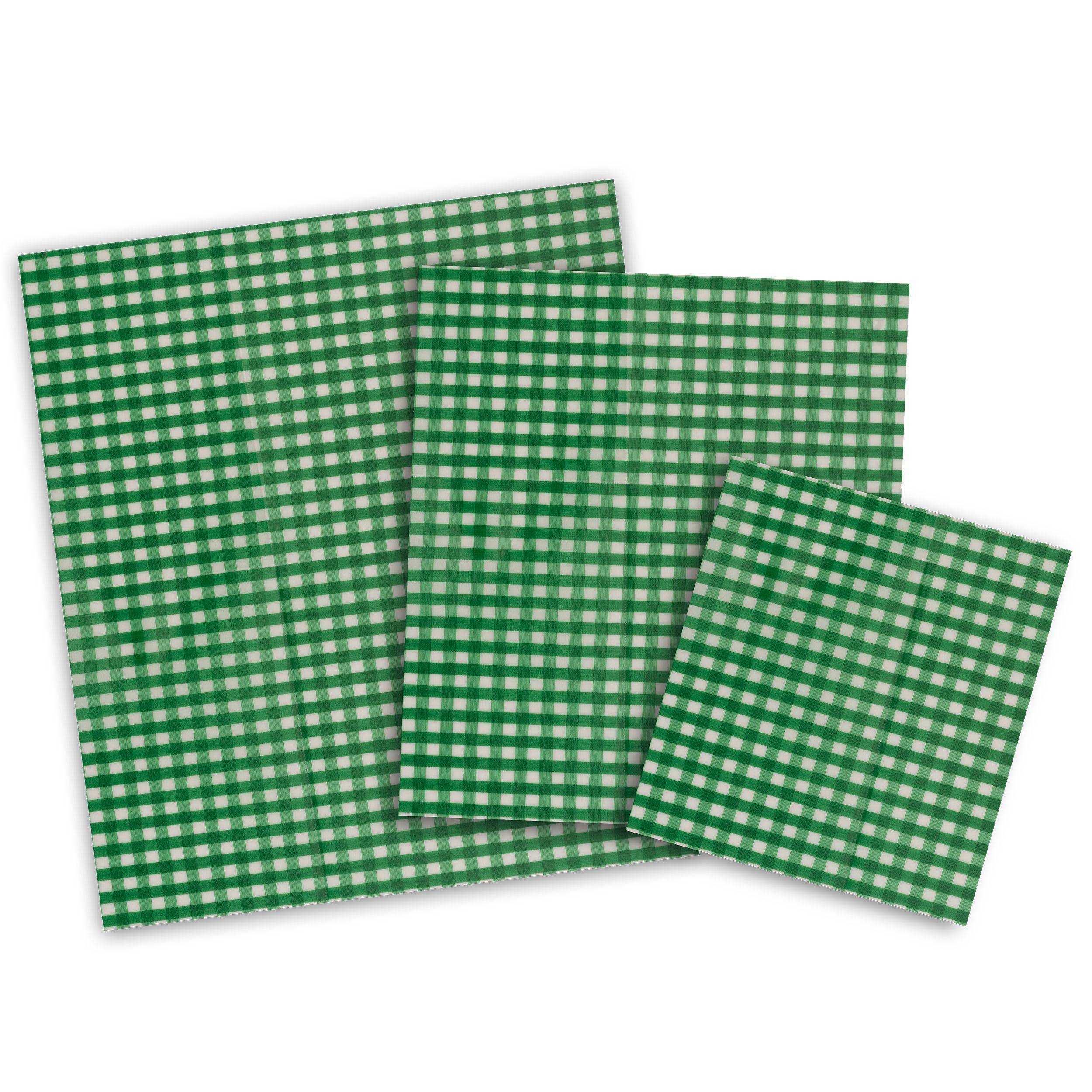 Bienenwachstücher, 3er Set Als Alternative zu herkömmlicher Frischhaltefolie aus Plastik oder Alufolie, Wachstücher in 3 verschiedenen Größen, La