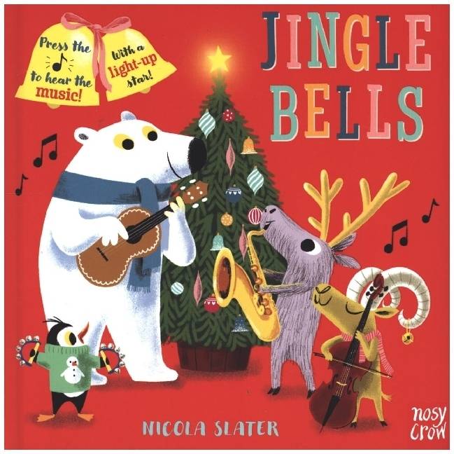 Jingle Bells, with Soundbutton With a light-up star!
