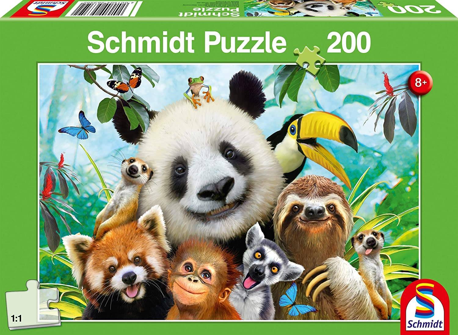 Schmidt 56359 - Einfach tierisch, Kinderpuzzle, Puzzle, 200 Teile Anzahl Teile: 200, Maße (B/H): 43 x 29 cm, Puzzle