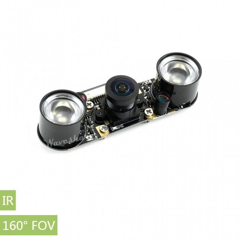 Waveshare IMX219-160IR Camera, 160° FOV, Infrared, Applicable for Jetson Nano