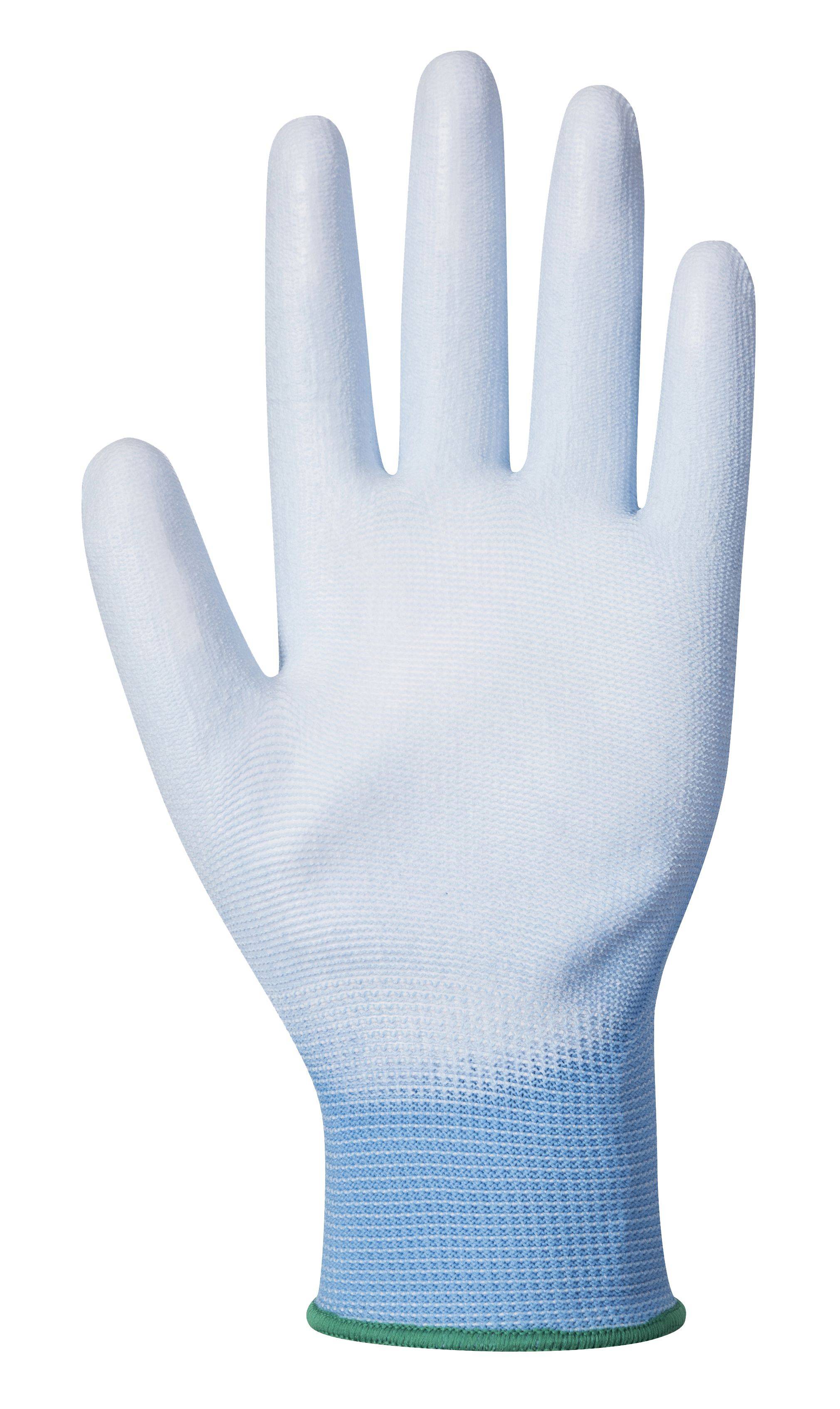 Portwest PU Handflächen Handschuh Farbe: Blau, Gr.: 8 (M)