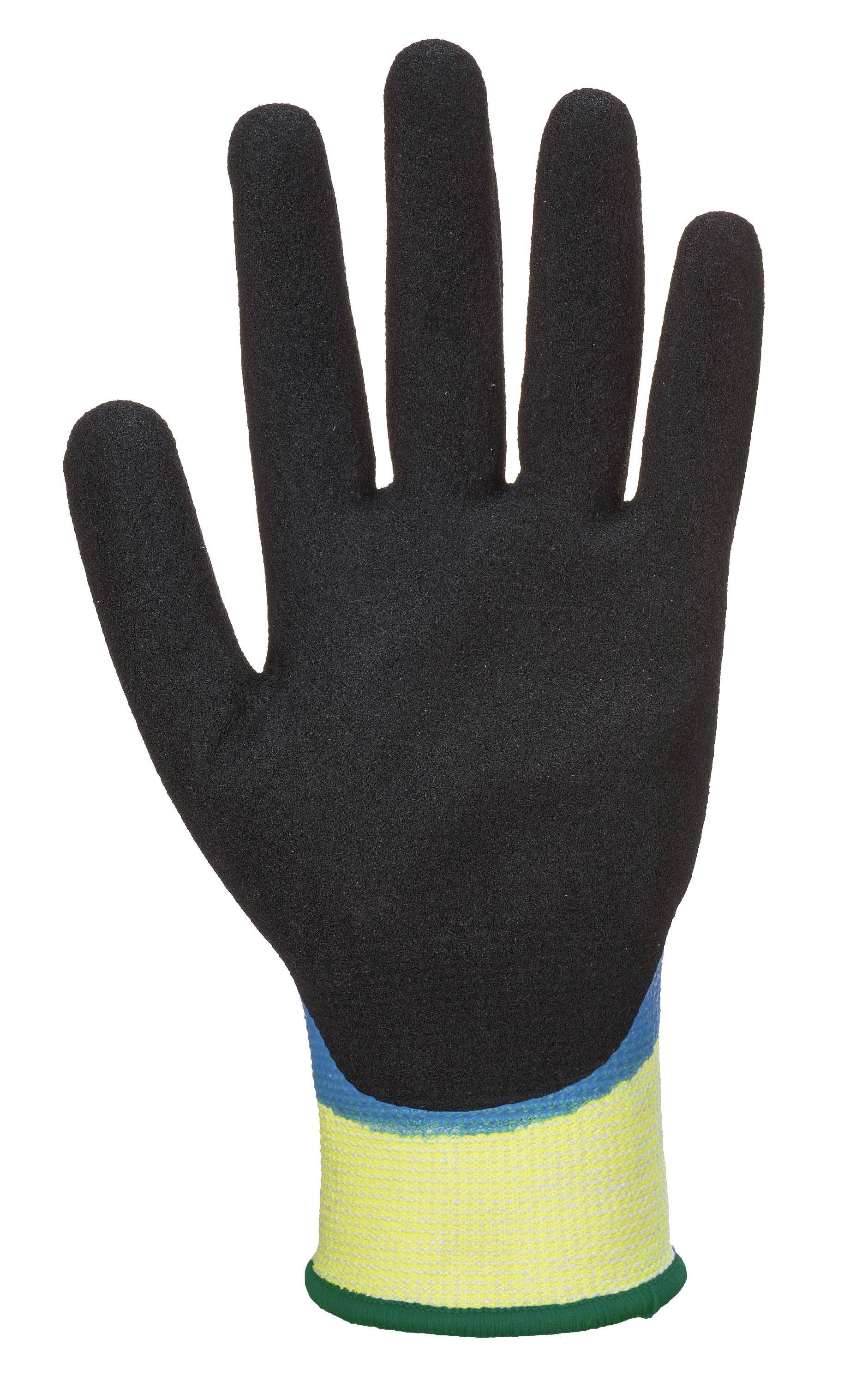 Portwest CUT D Aqua Pro Schnittschutzhandschuh Farbe: Blau/Schwarz, Gr.: 7 (S)