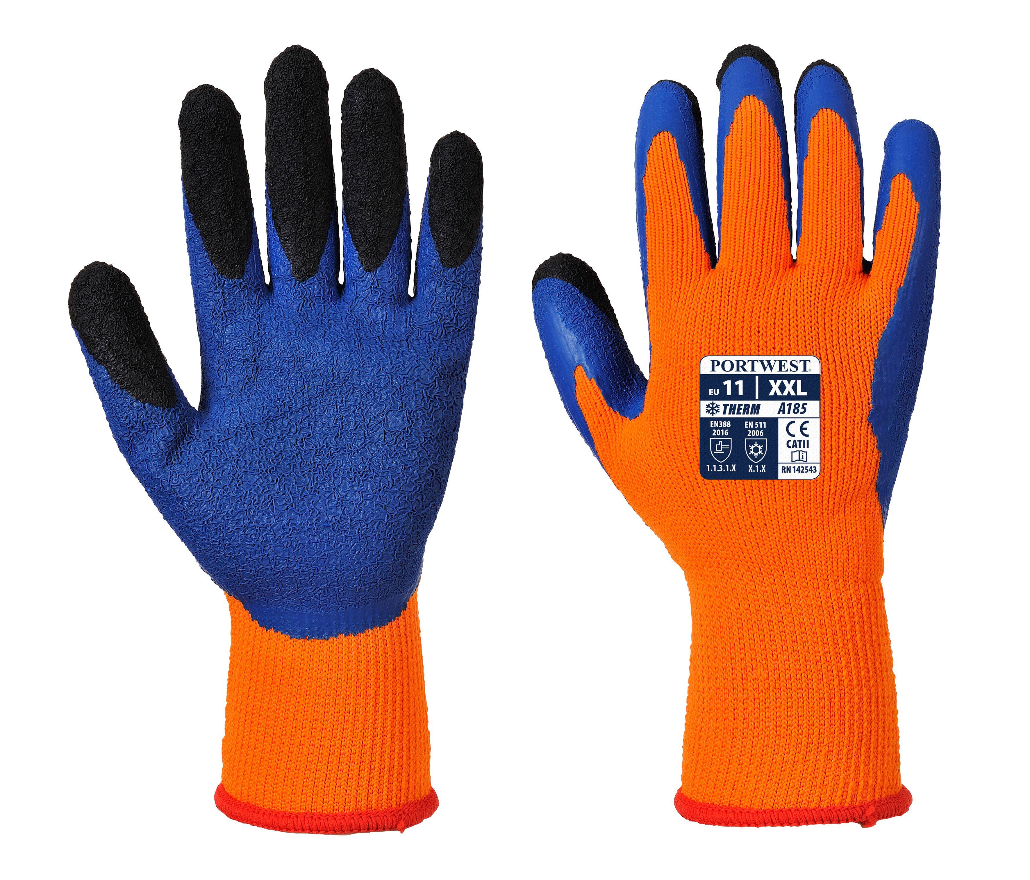 Portwest Duo-Therm Handschuh Farbe: Orange/Blau, Gr.: 11 (2XL)