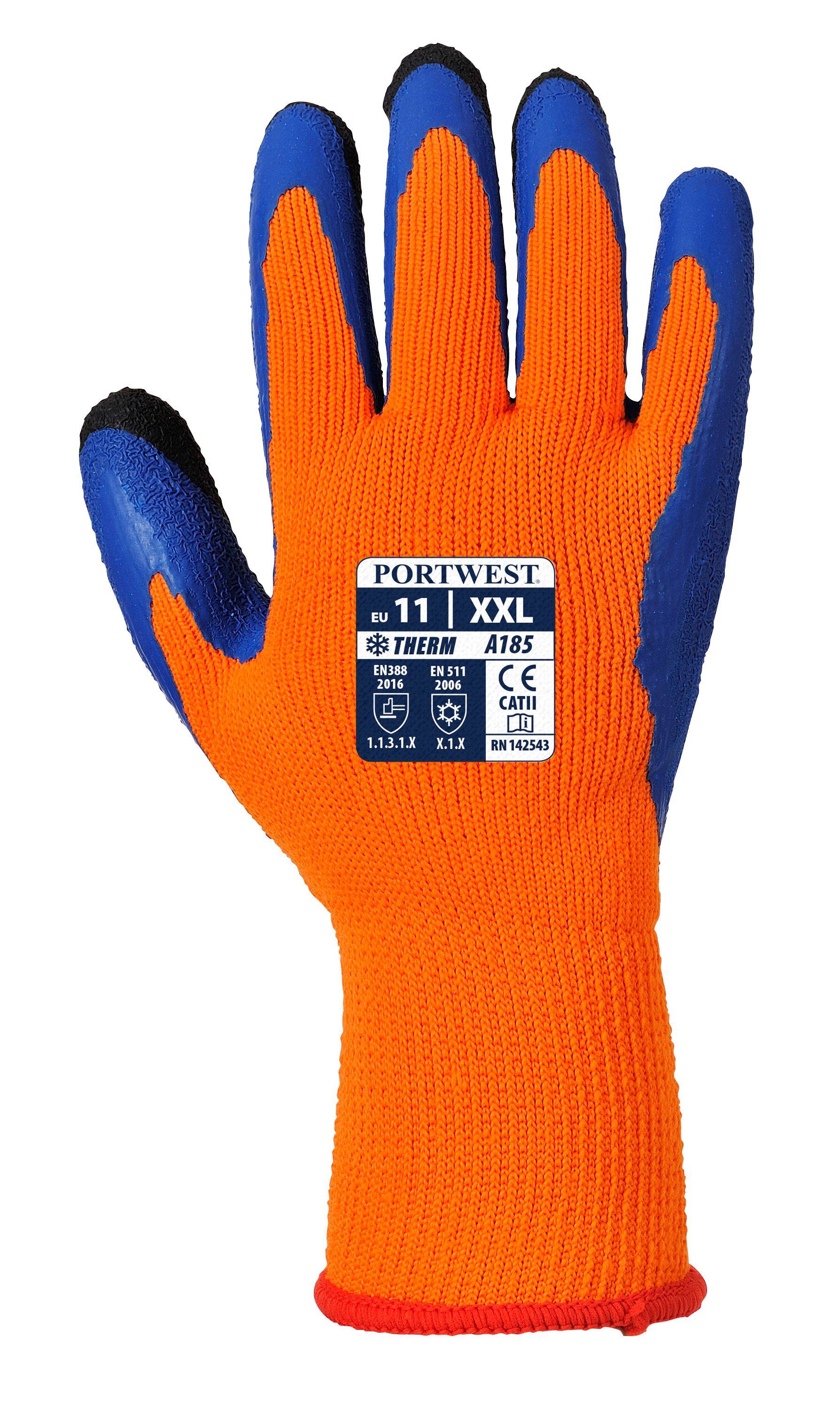 Portwest Duo-Therm Handschuh Farbe: Orange/Blau, Gr.: 9 (L)