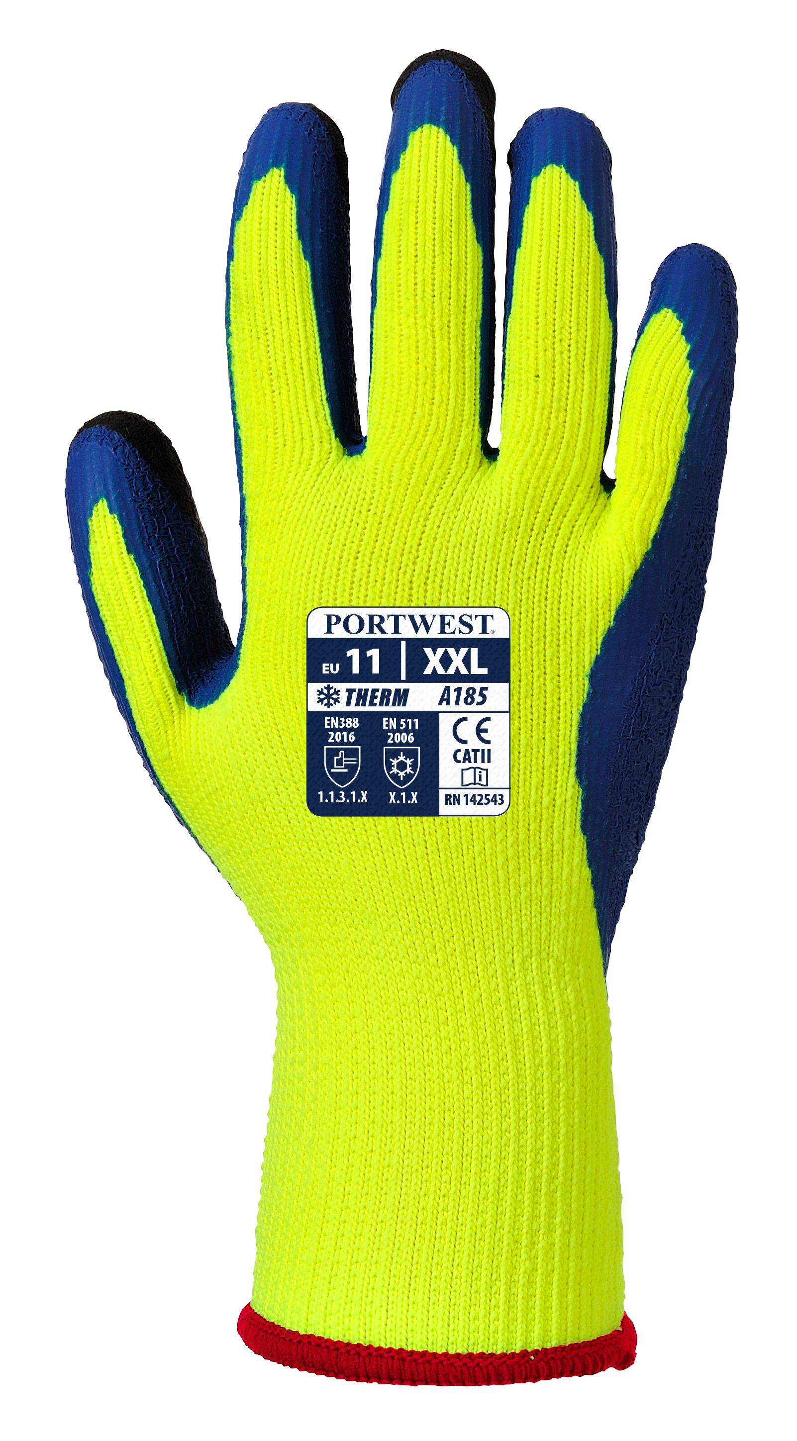 Portwest Duo-Therm Handschuh Farbe: Gelb/Blau, Gr.: 9 (L)