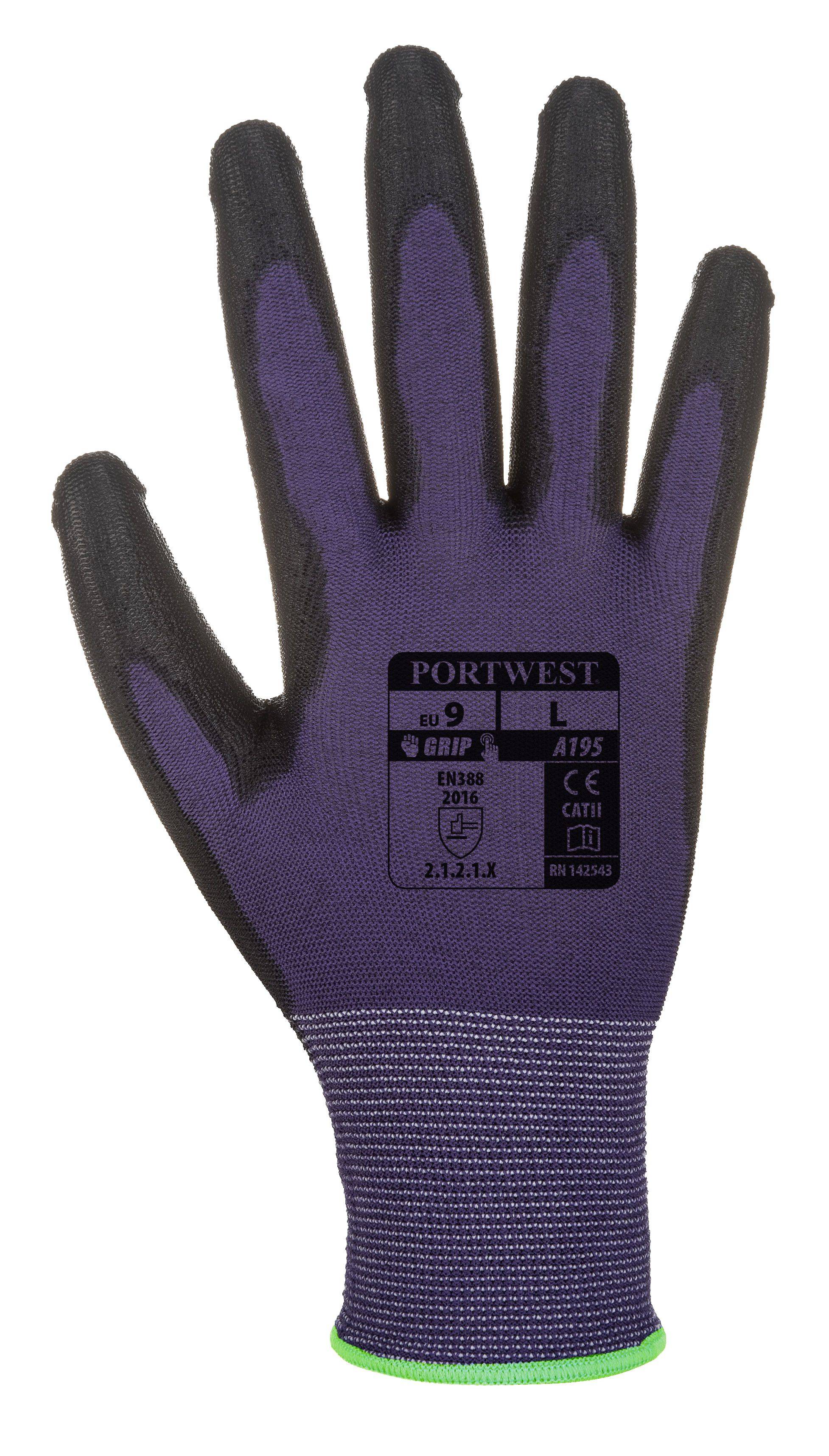 Portwest Touchscreen Handschuh Farbe: Violett/Schwarz, Gr.: 9 (L)