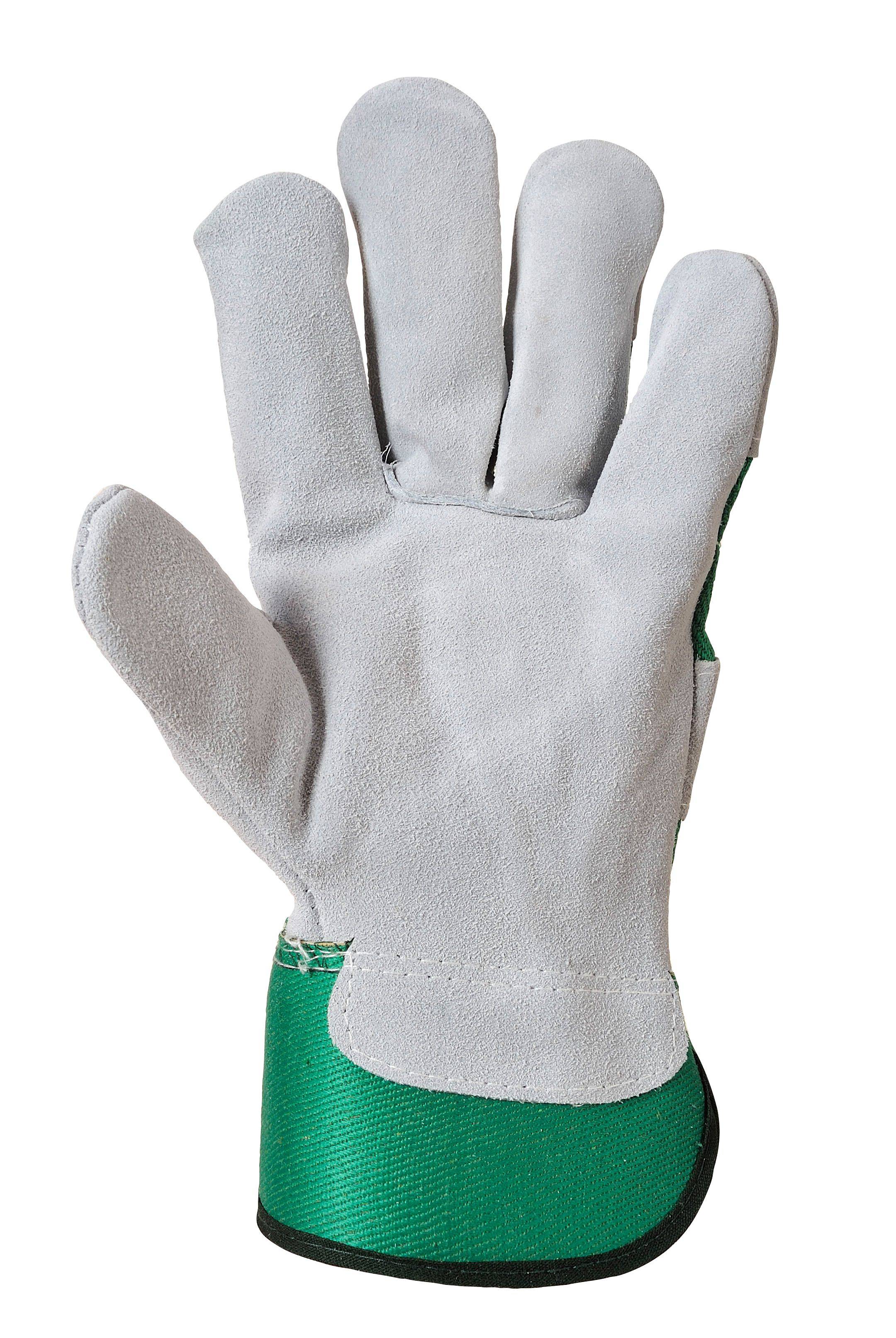 Portwest Premium Chrome Rigger Handschuh Farbe: Grün/Weiß, Gr.: 12 (3XL)