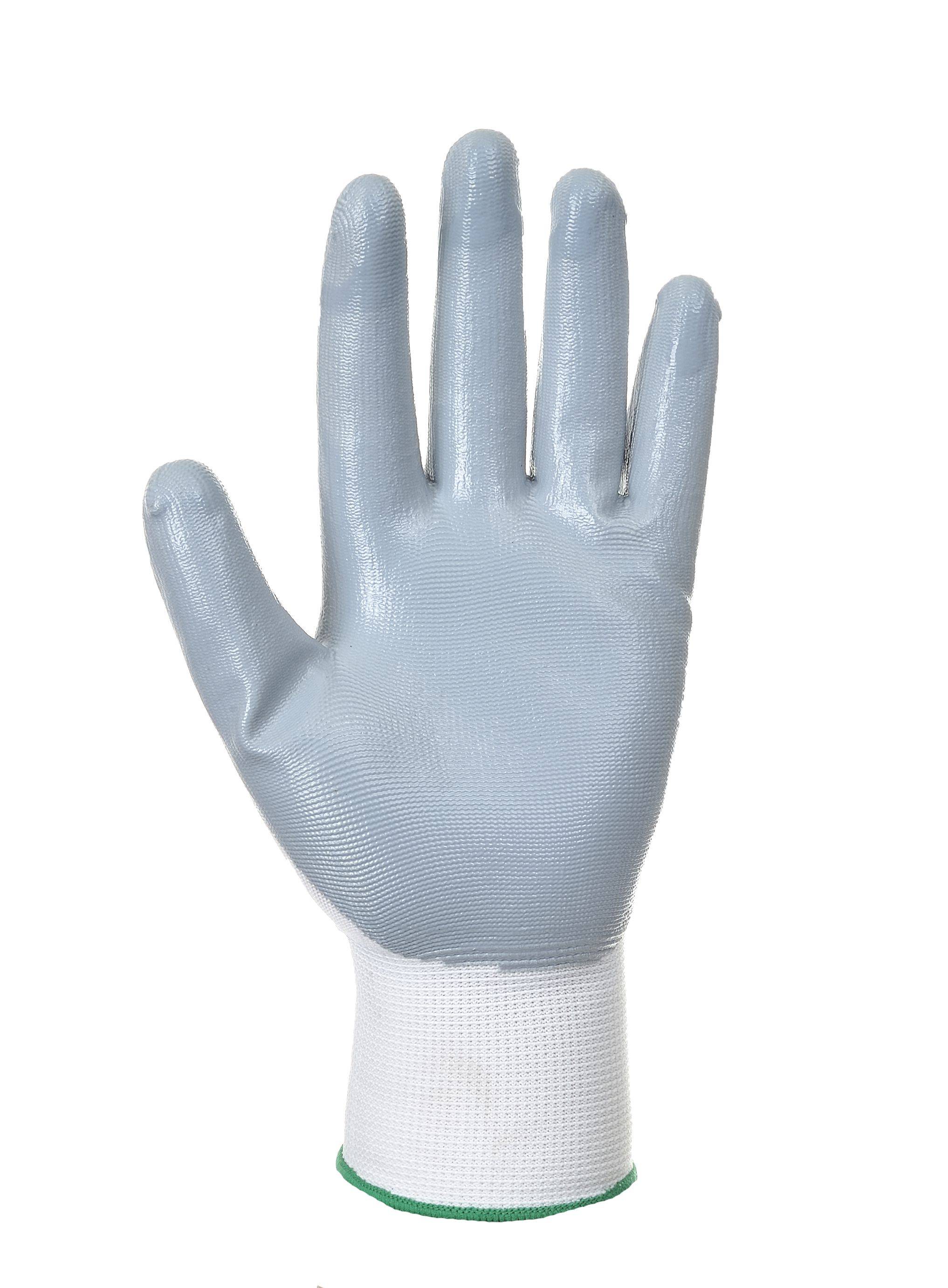 Portwest Flexo Grip Glove Farbe: Weiß/Grau, Gr.: 8 (M)