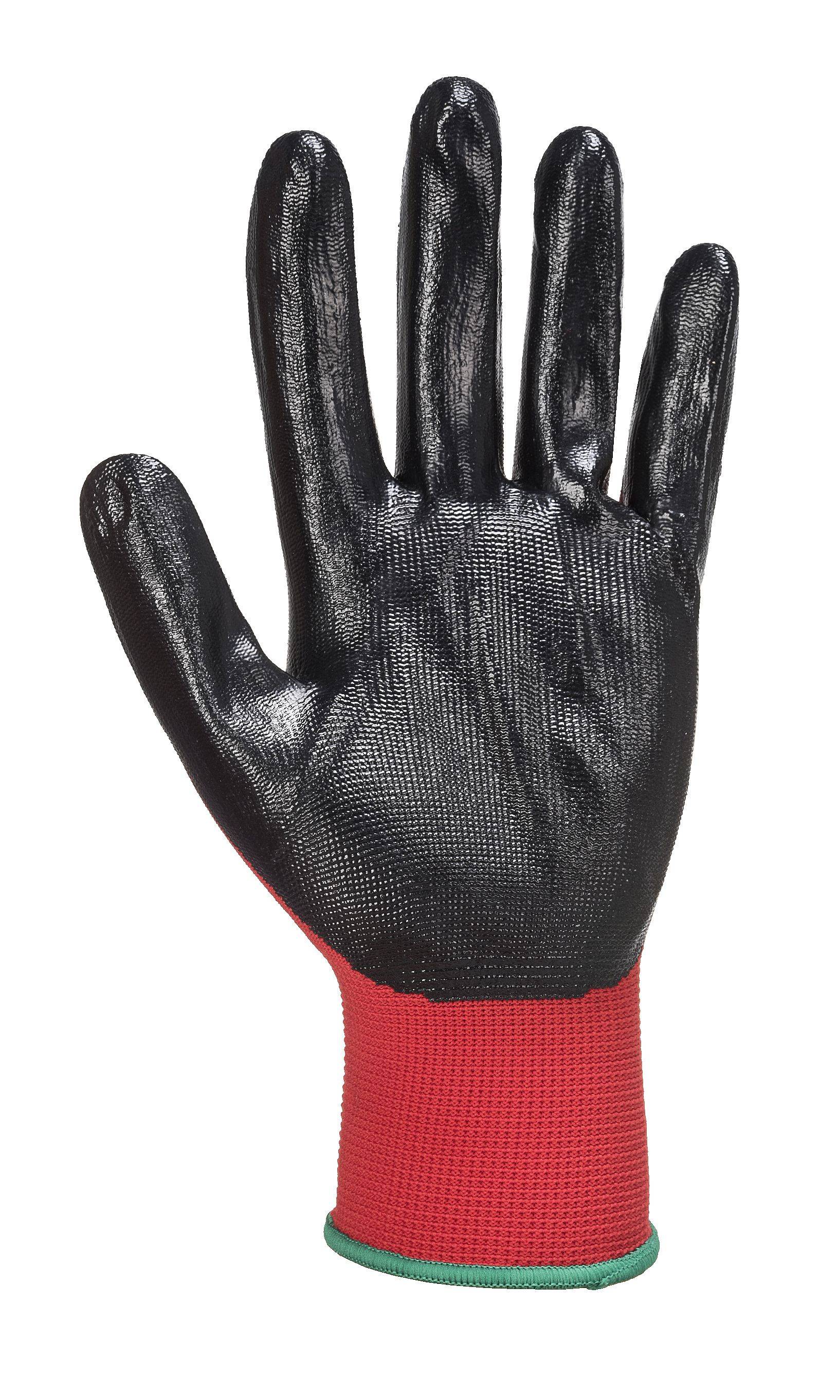 Portwest Flexo Grip Glove Farbe: Rot/Schwarz, Gr.: 9 (L)