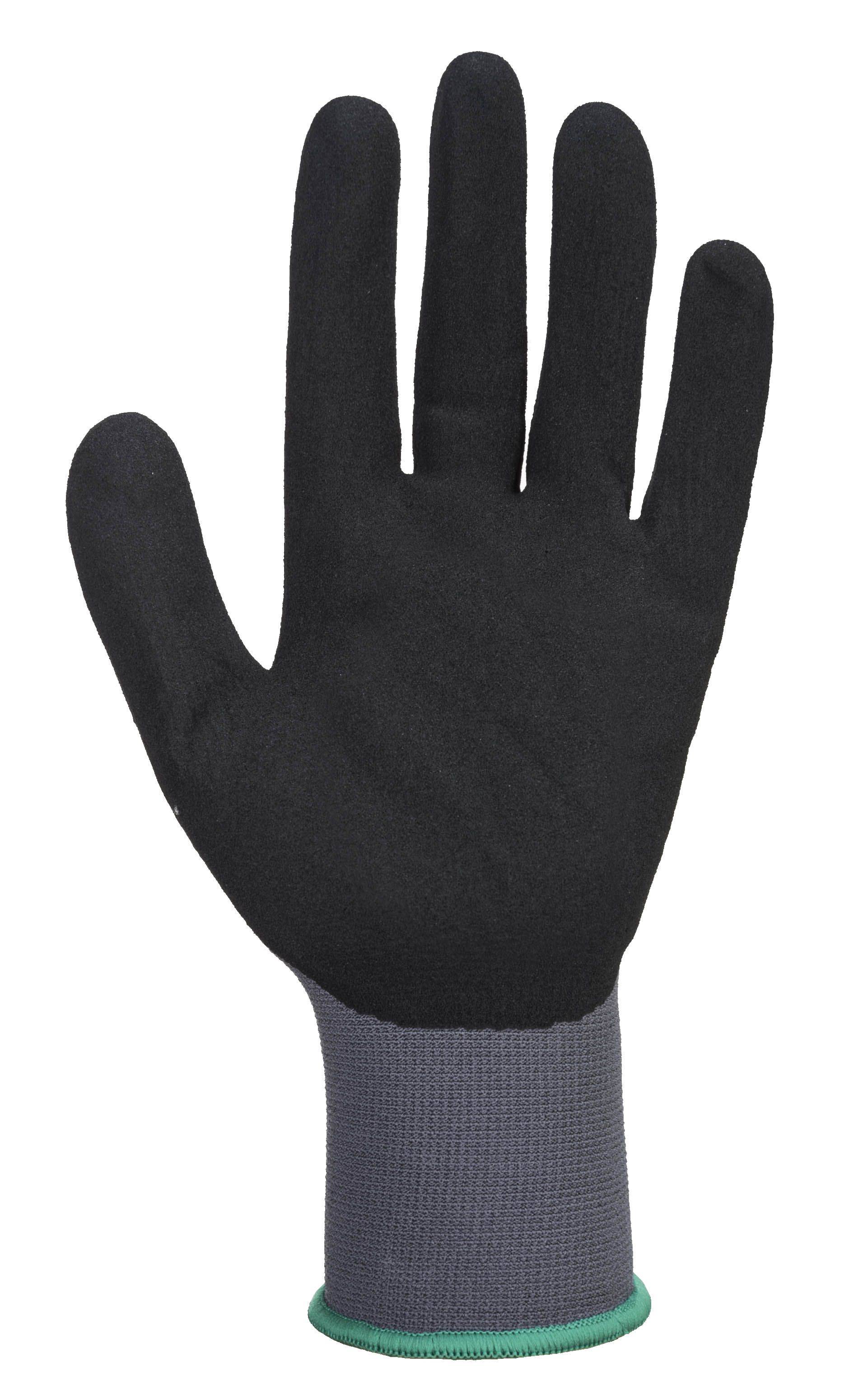 Portwest Dermiflex Handschuh Farbe: Grau/Schwarz, Gr.: 9 (L)