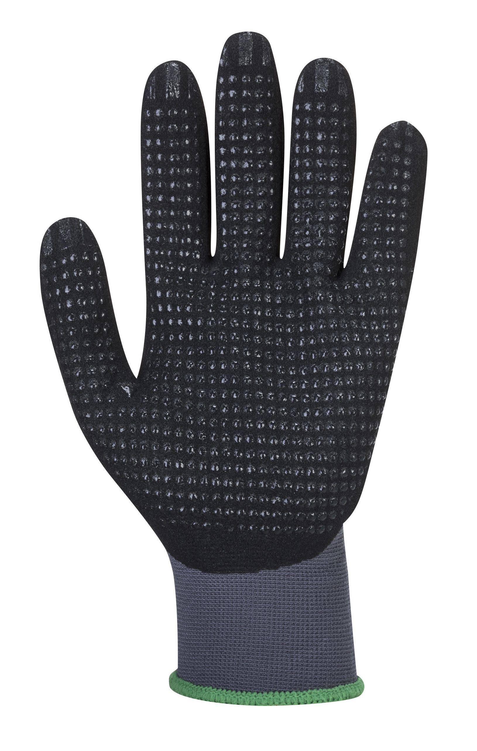 Portwest Dermiflex Ultra Plus Handschuh Farbe: Grau/Schwarz, Gr.: 9 (L)