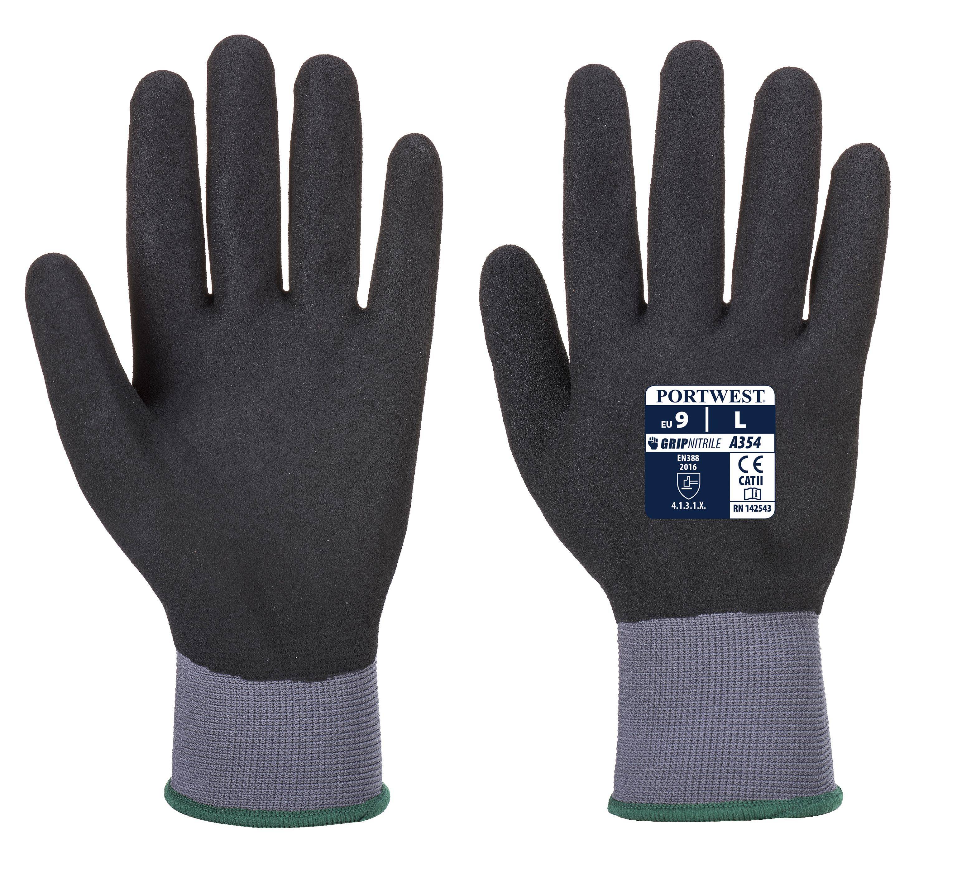 Portwest DermiFlex Ultra Pro Handschuh Farbe: Schwarz, Gr.: 11 (2XL)
