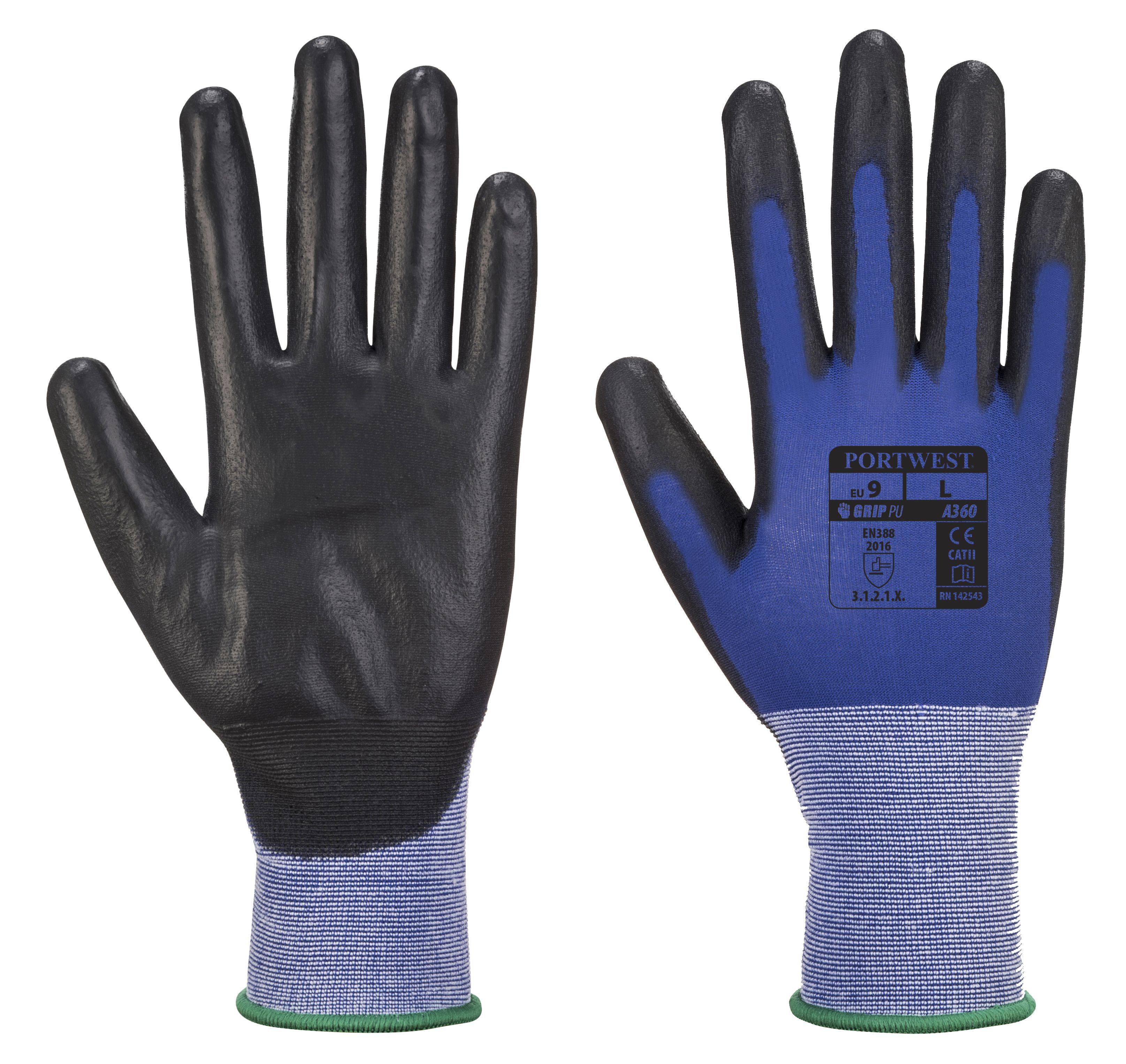Portwest Senti-Flex Handschuh Farbe: Blau /Schwarz, Gr.: 11 (2XL)