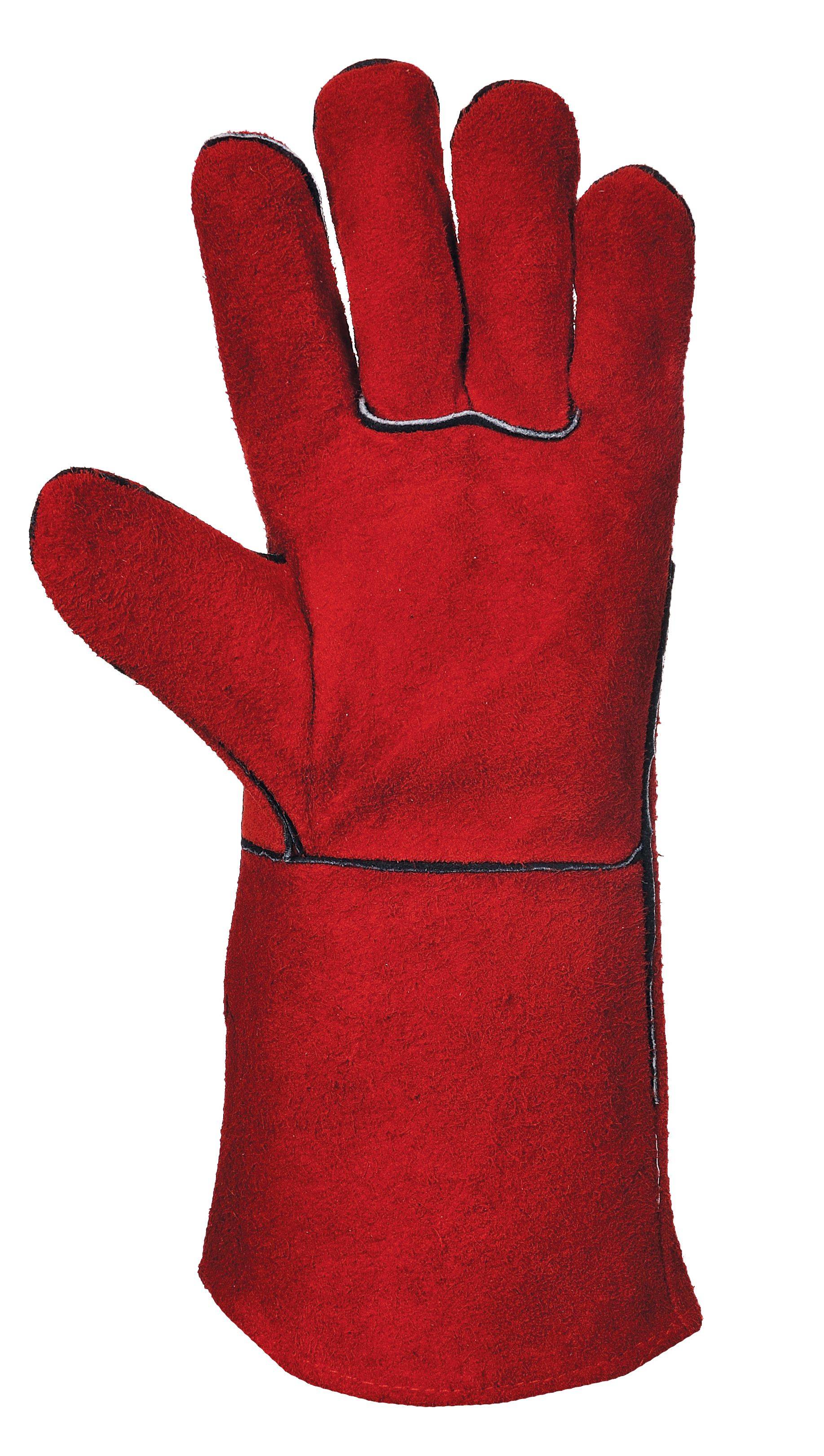 Portwest Welders Gauntlet Farbe: Rot, Gr.: 10 (XL)