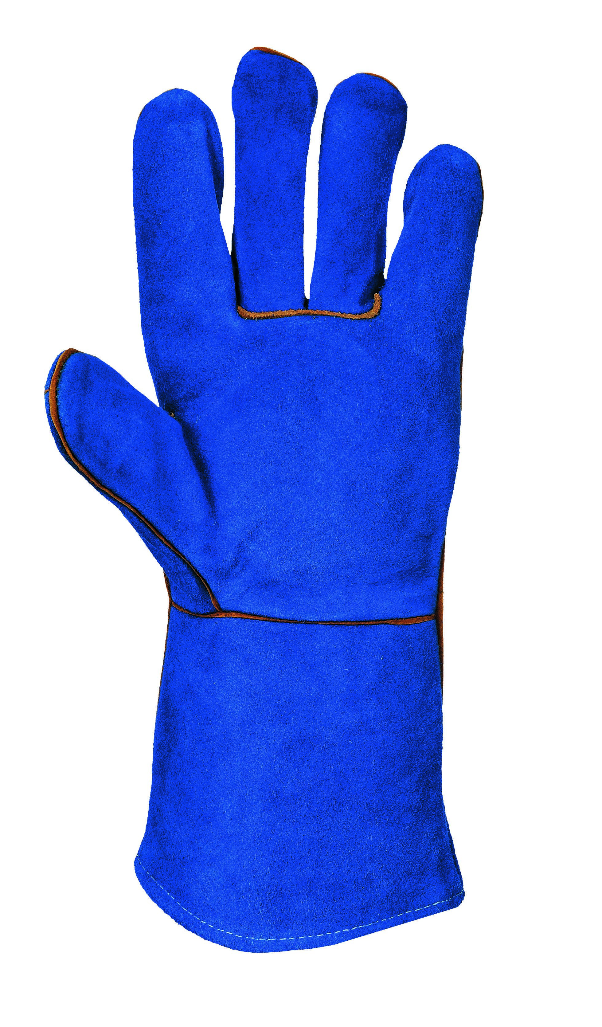 Portwest Schweißer Stulpenhandschuh Farbe: Blau, Gr.: 10 (XL)