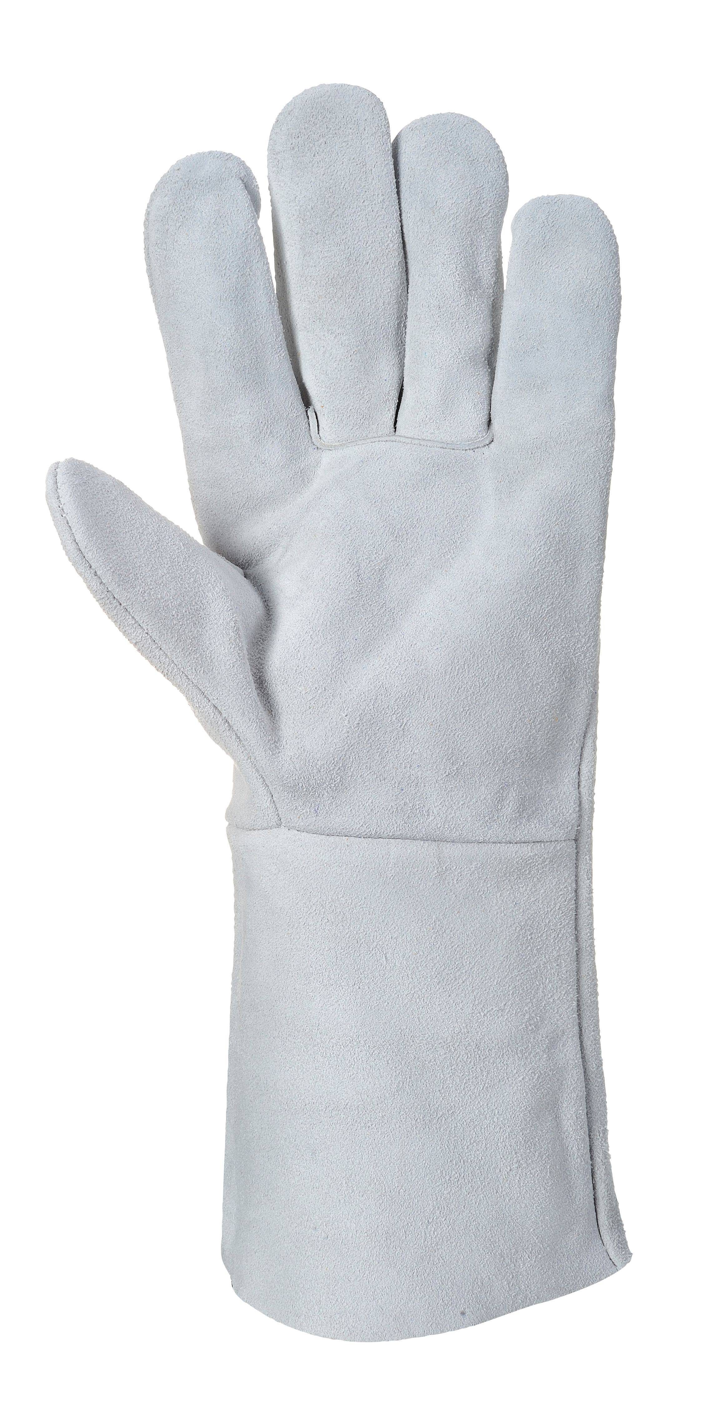 Portwest Klassische Schweißer Stulpe Farbe: Grau, Gr.: 10 (XL)