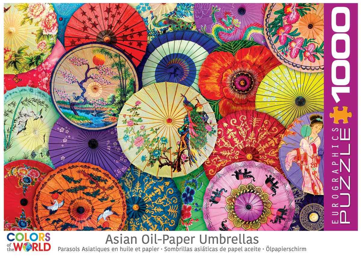 Eurographics 6000-5317 - Asiatische Ölpapierschirme, Puzzle Ölpapierschirm, Anzahl Teile: 1000, Maße (B/H): 68 x 48 cm, Eurographics-Puzzle, Smart