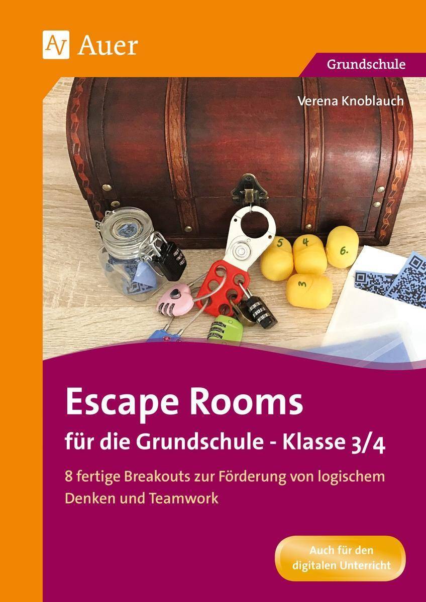 Escape Rooms für die Grundschule - Klasse 3/4 8 fertige Breakouts zur Förderung von logischem Denken und Teamwork