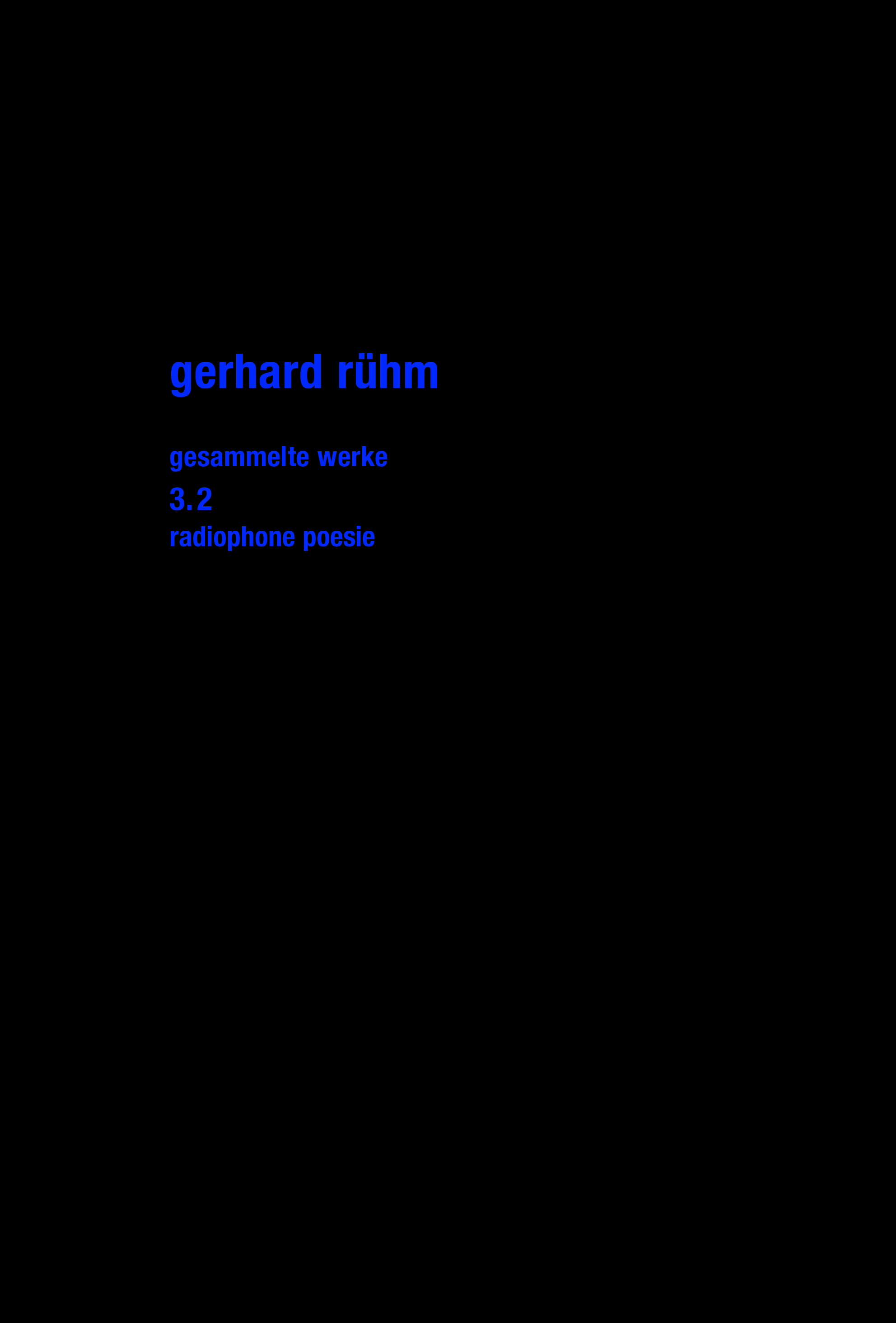 Radiophone Poesie Radiophone Poesie