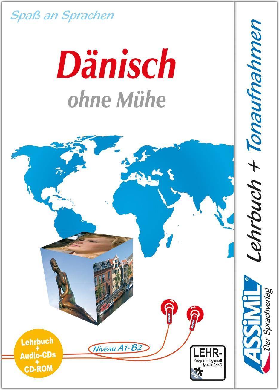 Assimil Dänisch, Lehrbuch, 4 Audio-CDs u. 1 CD-ROM Komplett-Sprachkurs. Mit Übungssätzen, Grammatikerklärungen u.v.m.