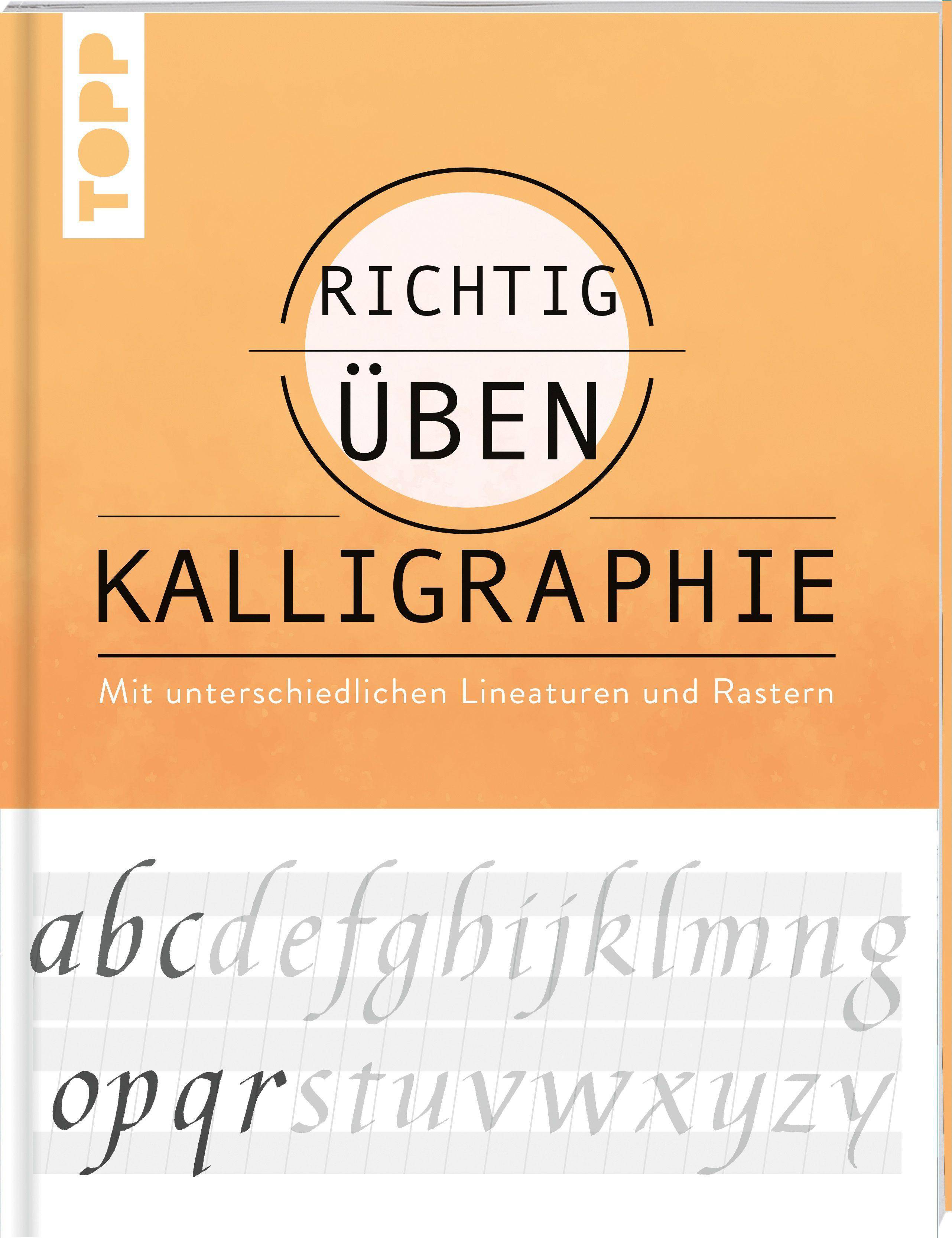 Richtig üben Kalligraphie Mit unterschiedlichen Lineaturen und Rastern