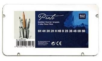 Bleistiftset 12 Bleistifte: je 1 x 6H, 4H, 3H, 2H, H, HB, B, 2B, 3B, 4B, 6B, 8B