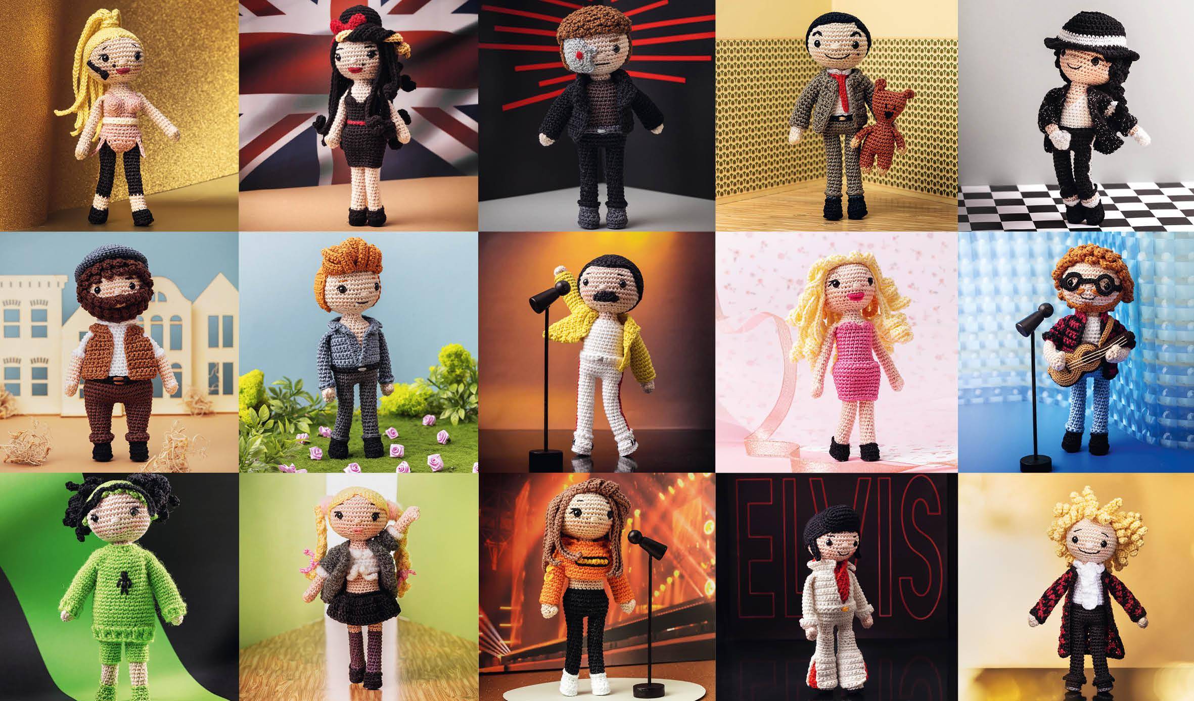 Promi-Helden häkeln Von Britney Spears über Thomas Gottschalk bis Elvis Presley - 15 Kult-Stars aus Film, Musik und Fernsehen häkeln