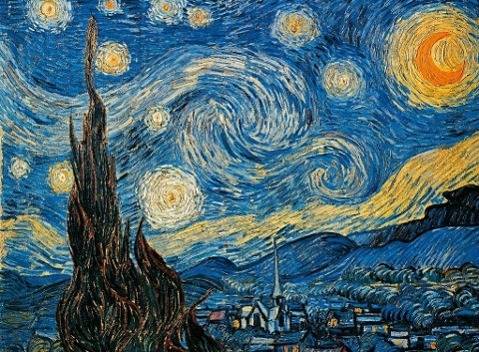 Sternennacht (Puzzle) Starry Night, Anzahl Teile: 1000, Maße (B/H): 68 x 48 cm, Puzzle