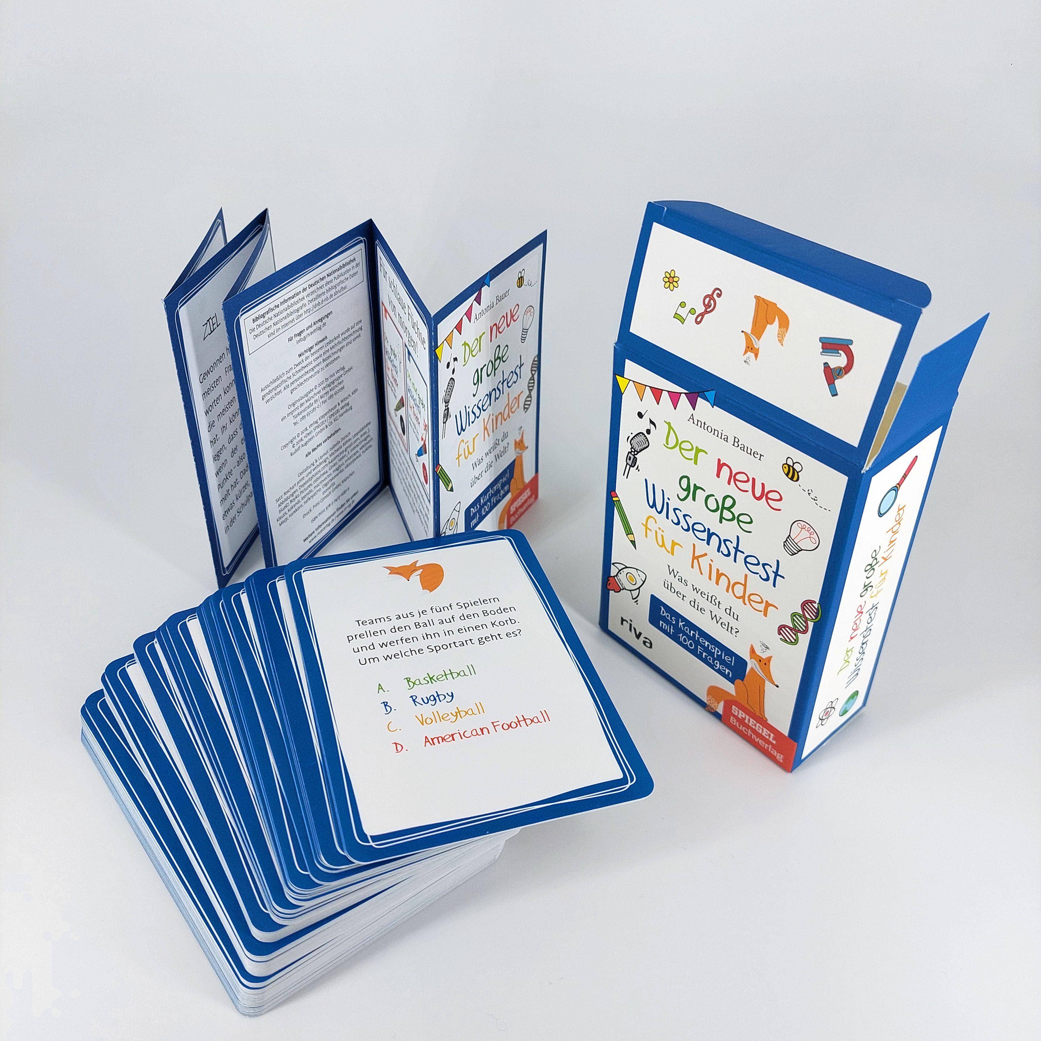 Der neue große Wissenstest für Kinder  Was weißt du über die Welt? Das Kartenspiel mit 100 Fragen