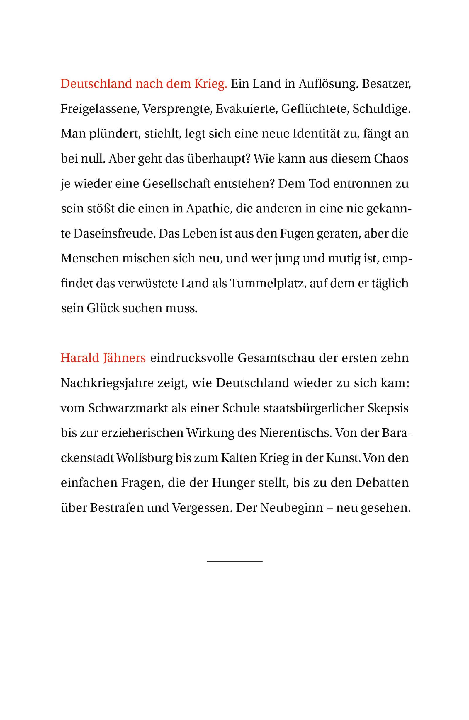 Wolfszeit Deutschland und die Deutschen 1945 - 1955