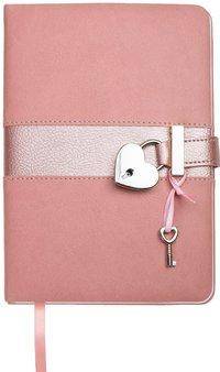 Trötsch Tagebuch Matt & Shiny Rosa mit Schloss und Schlüssel