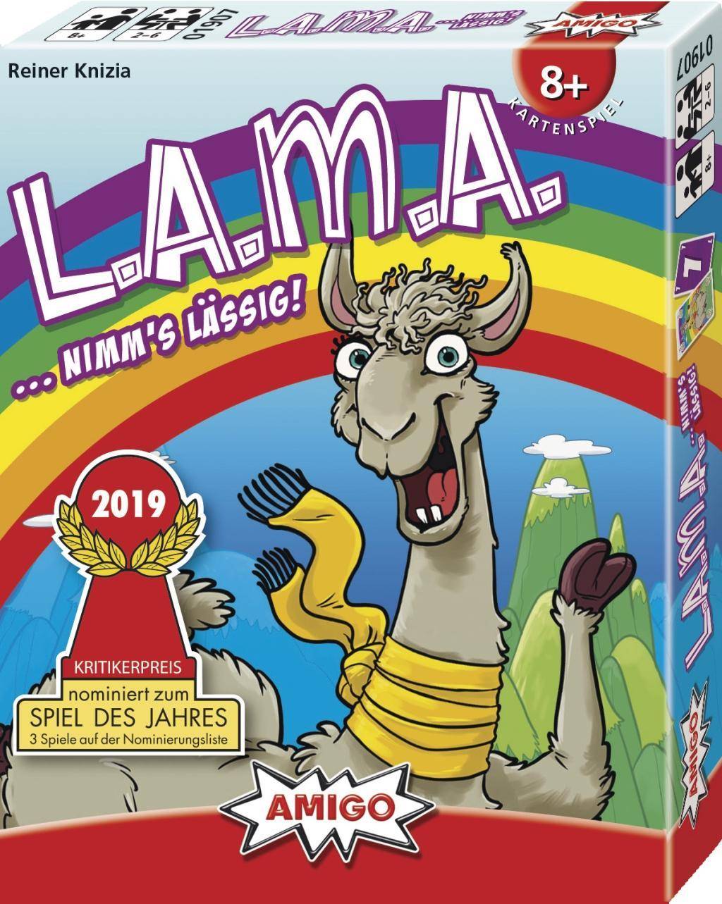 LAMA Auf der Nominierungsliste zu Spiel des Jahres 2019