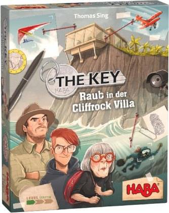The Key Raub in der Cliffrock-Villa (Kinderspiel) Ein detektivisches Krimispiel, Spieleranzahl: 1-4, Spieldauer (Min.): 20, Gesellschaftsspiel