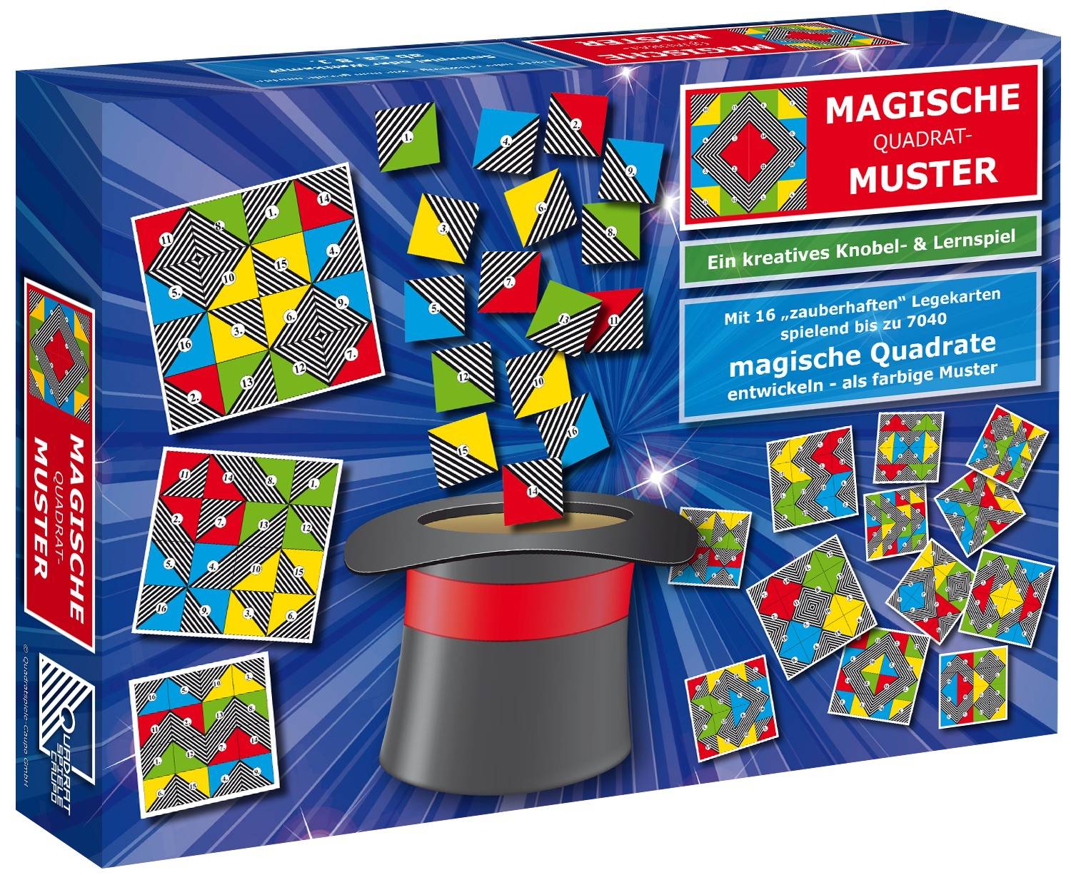 Magische Quadrat-Muster Das kreative Knobel- & Lernspiel