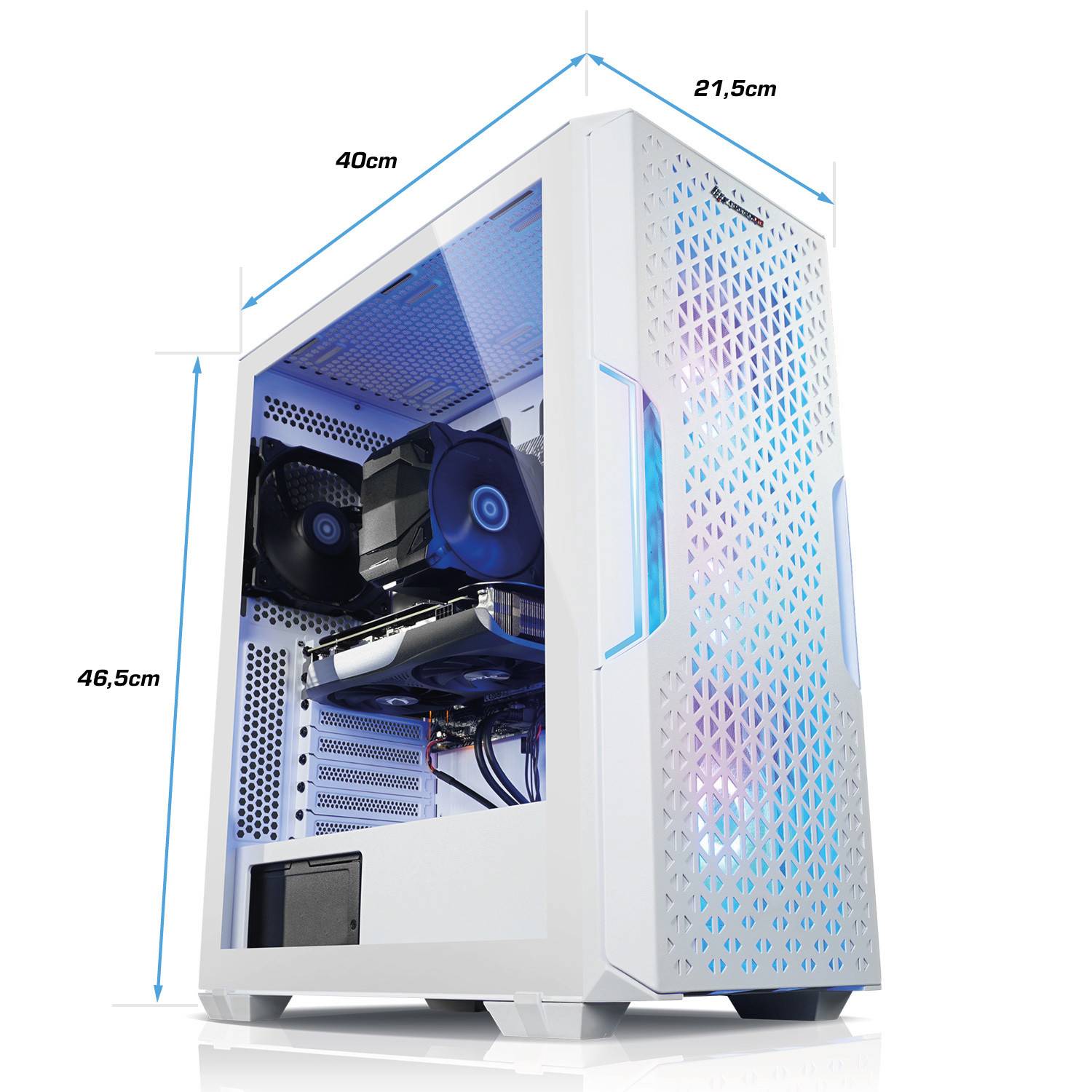 Kiebel Gaming PC Everest V AMD Ryzen 9 5900X, 64GB DDR4, NVIDIA RTX 4070 Ti Super 16 GB, 2TB SSD, WLAN, Windows 11