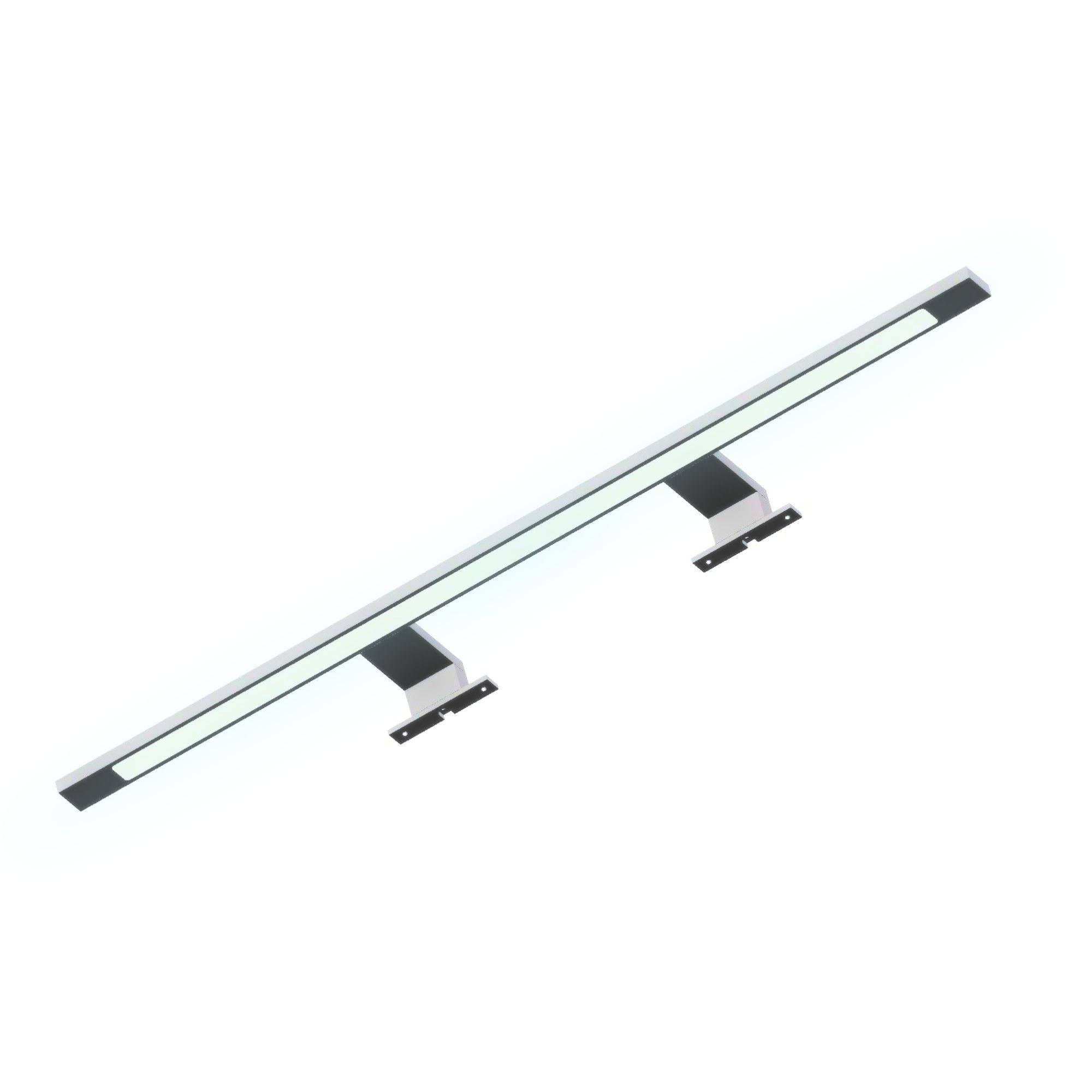 kalb | LED Badleuchte 74cm neutralweiß chrom Spiegellampe Spiegelleuchte Aufbauleuchte