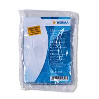 HERMA Ausweishüllen 10er Pack für Kreditkarte, Scheckkarte, 58 x 87 mm, Polypropylen (PP), Transparent, 58 mm, 87 mm